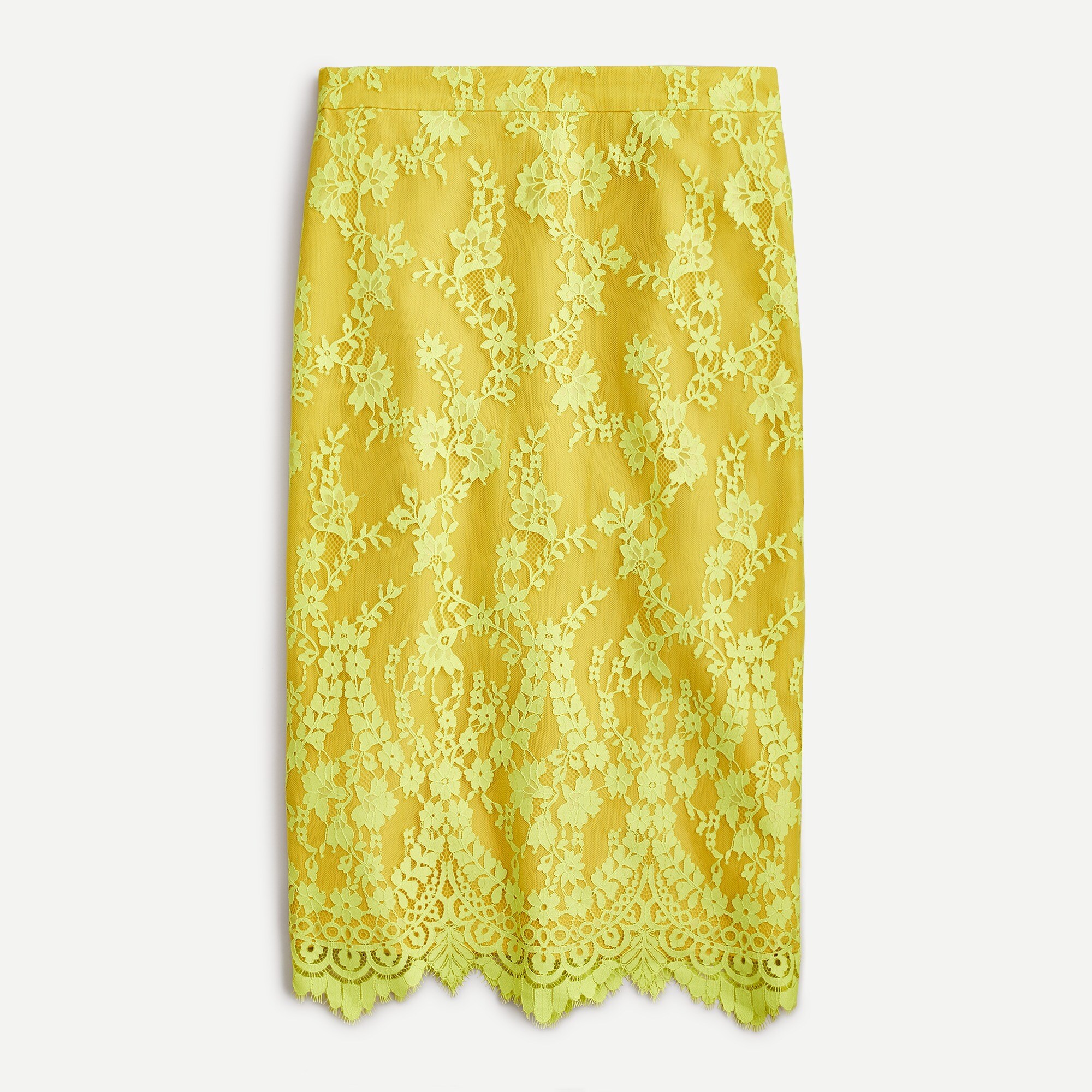 Pencil skirt in chantilly lace