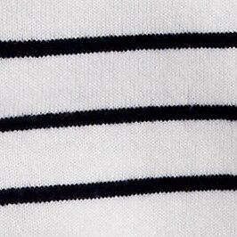 Cashmere crewneck sweater in simple stripe SNOW NAVY j.crew: cashmere crewneck sweater in simple stripe for women