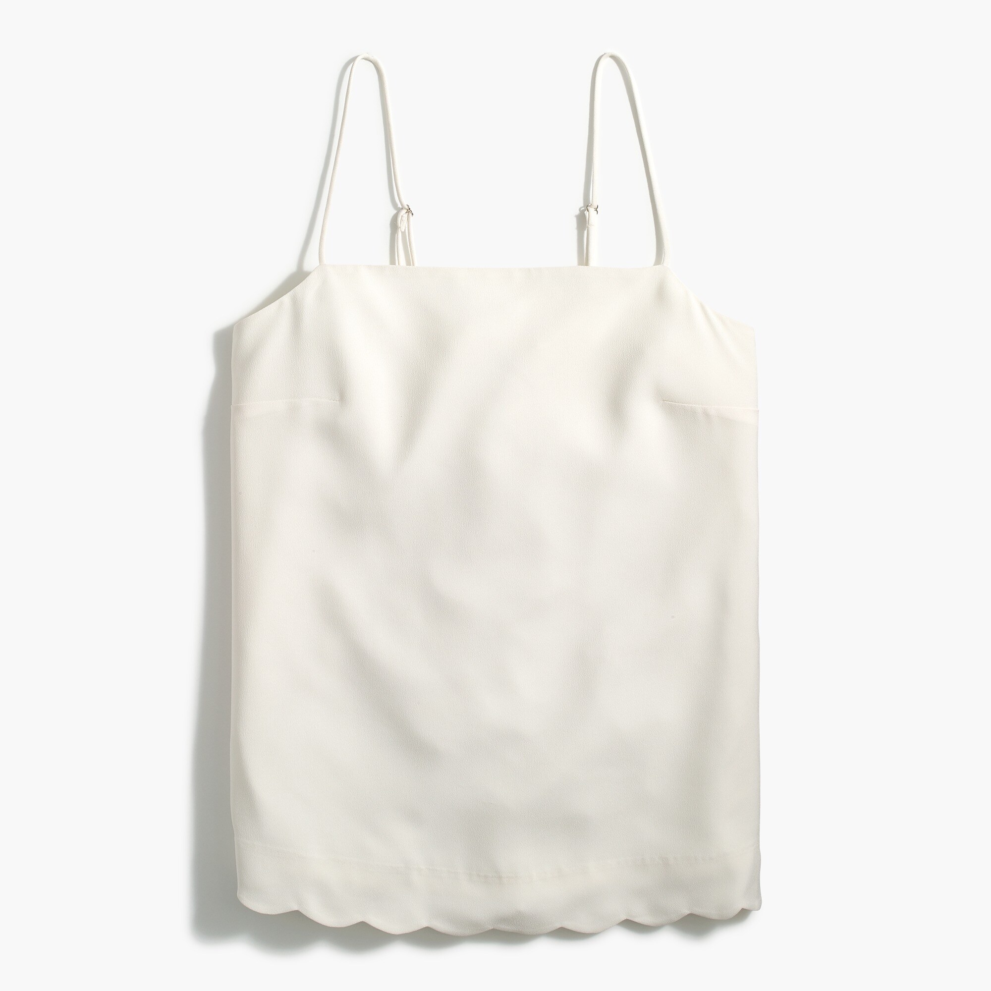 scalloped-hem cami top for women