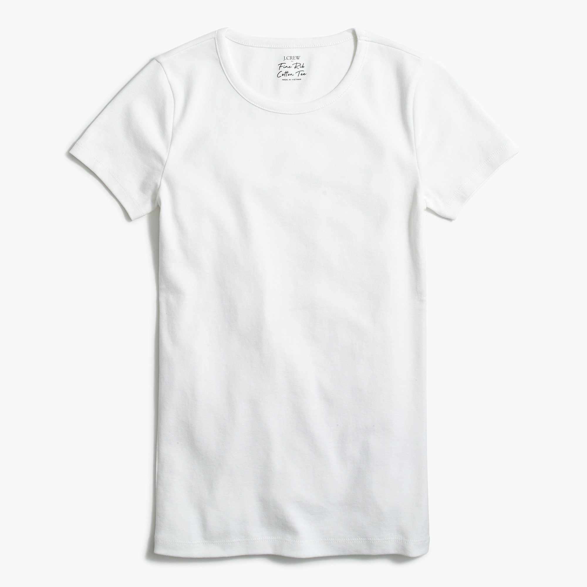 Factory: Fine-rib Crewneck Tee For Women