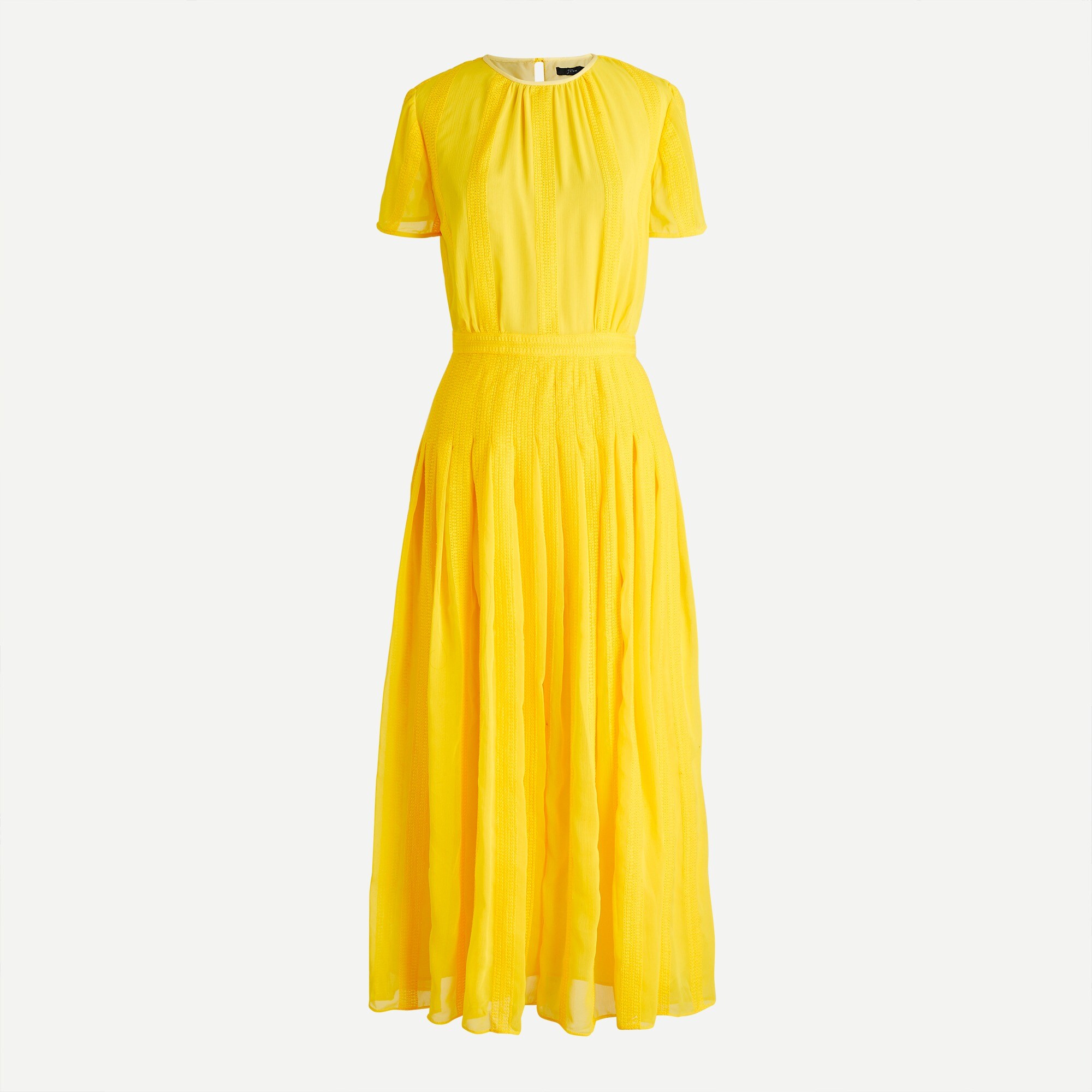 j crew midi dress in embroidered chiffon Midi Dress In Embroidered Chiffon For Women