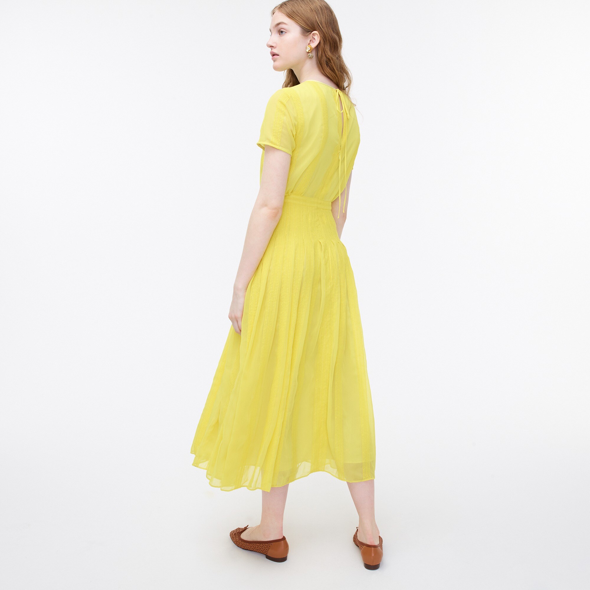 j crew chiffon dress