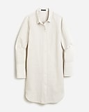 Linen-cotton blend beach shirt