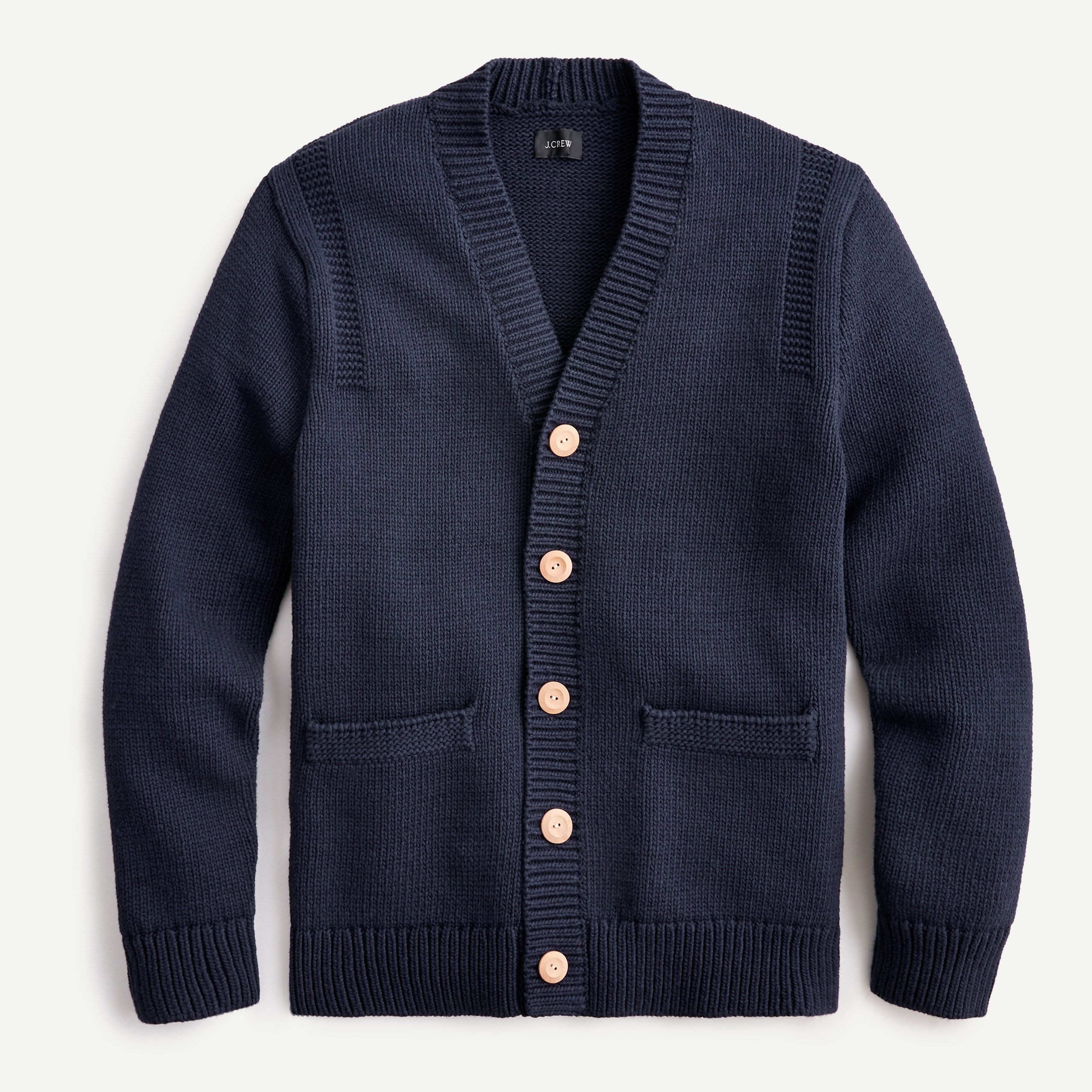 J.Crew Cotton Cardigan Sweater In Guernsey Stitch For Men