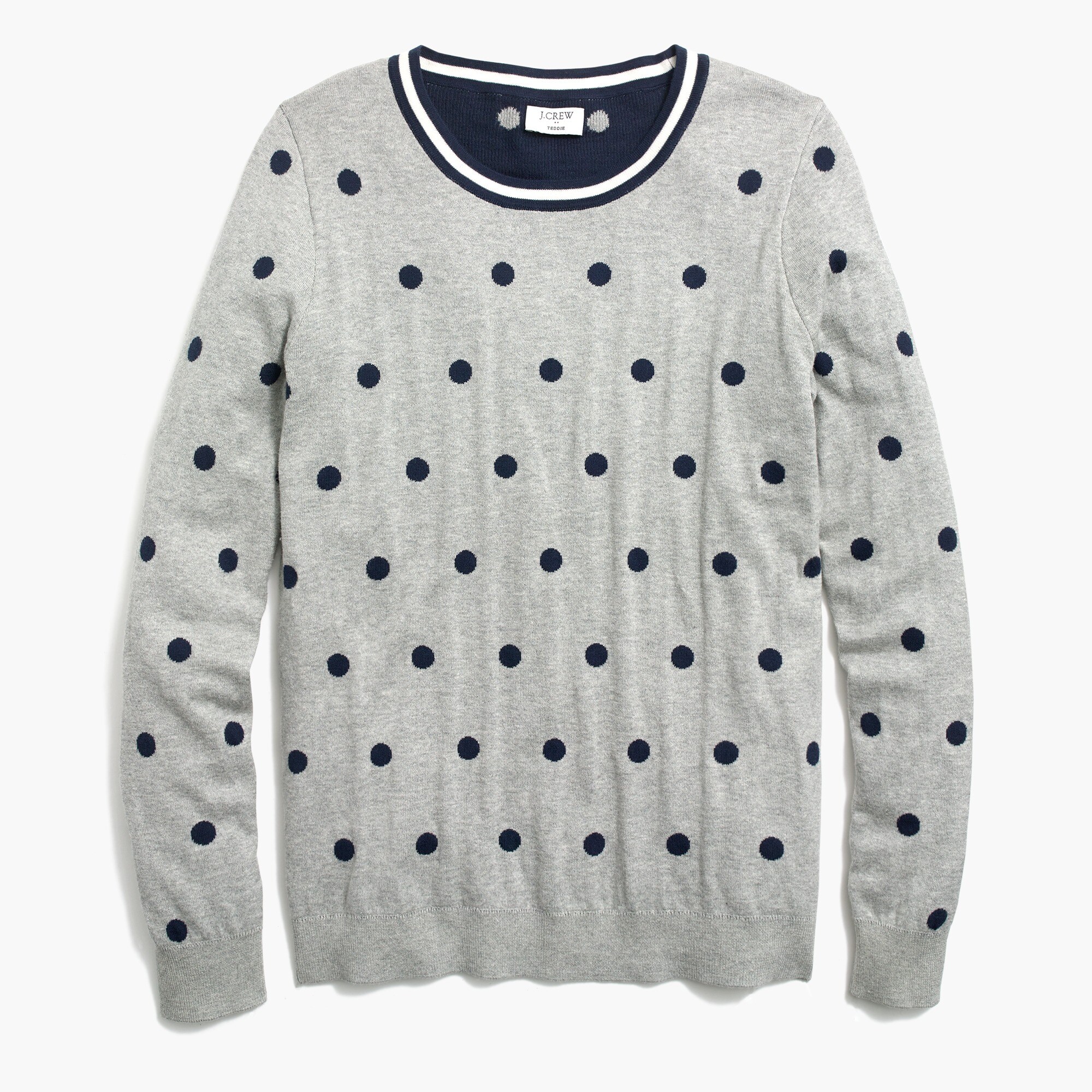 polka-dot teddie sweater for women