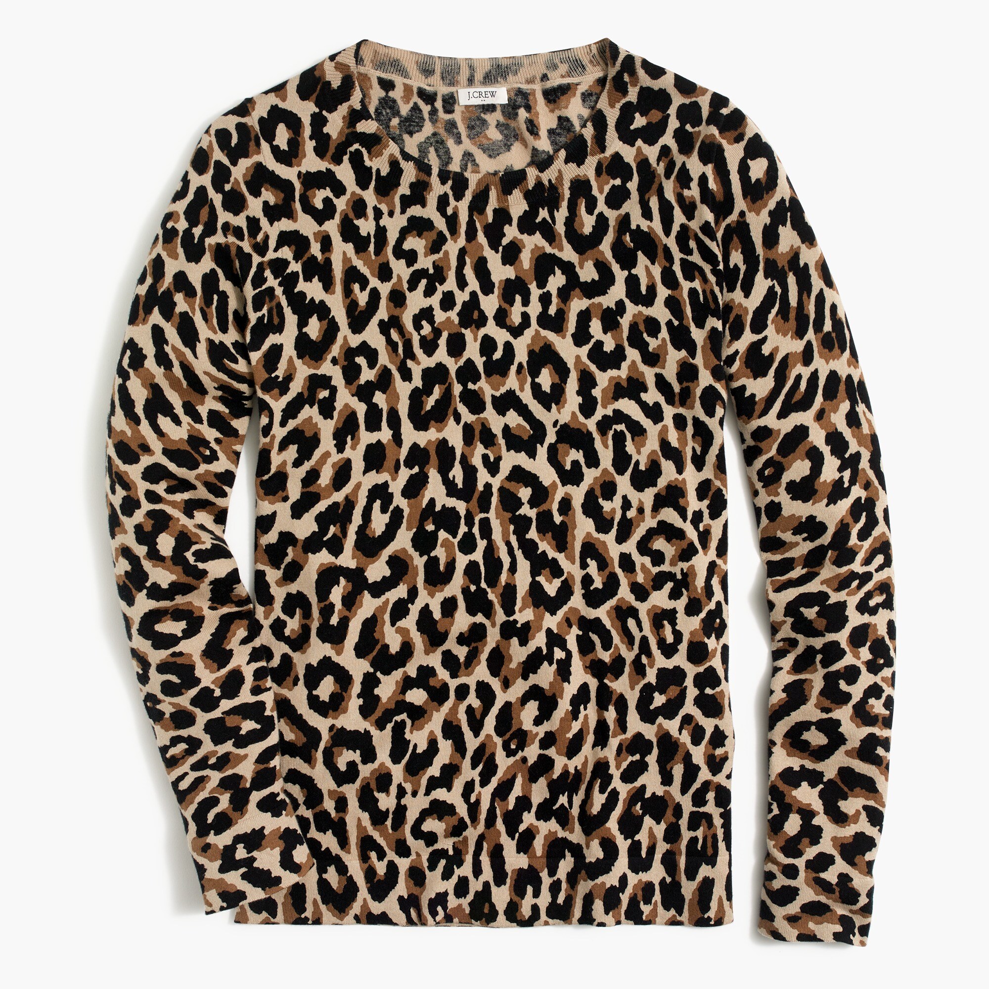 leopard teddie sweater for women