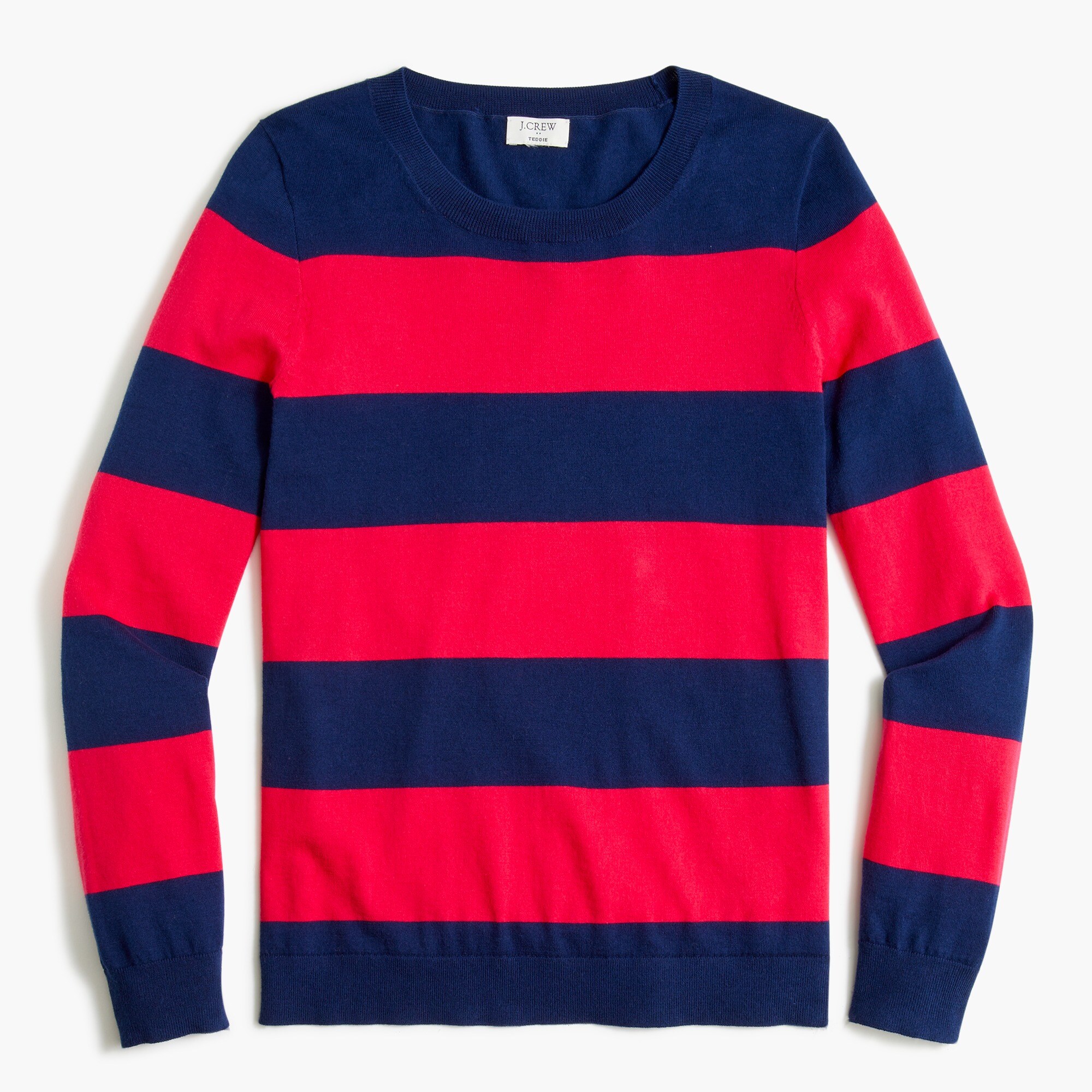 striped teddie sweater for women
