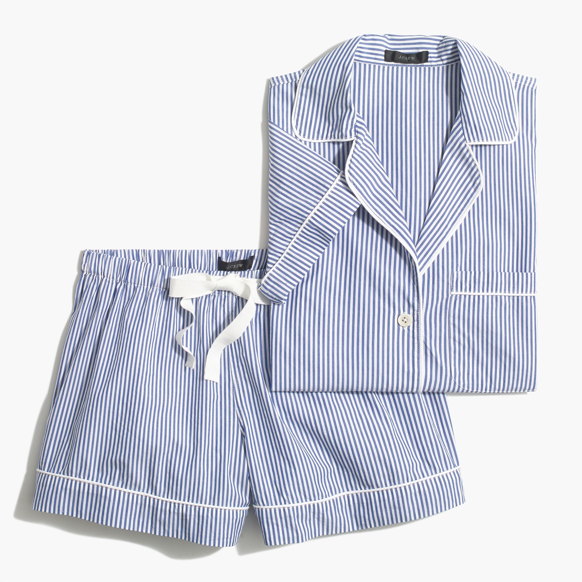 printed short-sleeve cotton sleep set for women