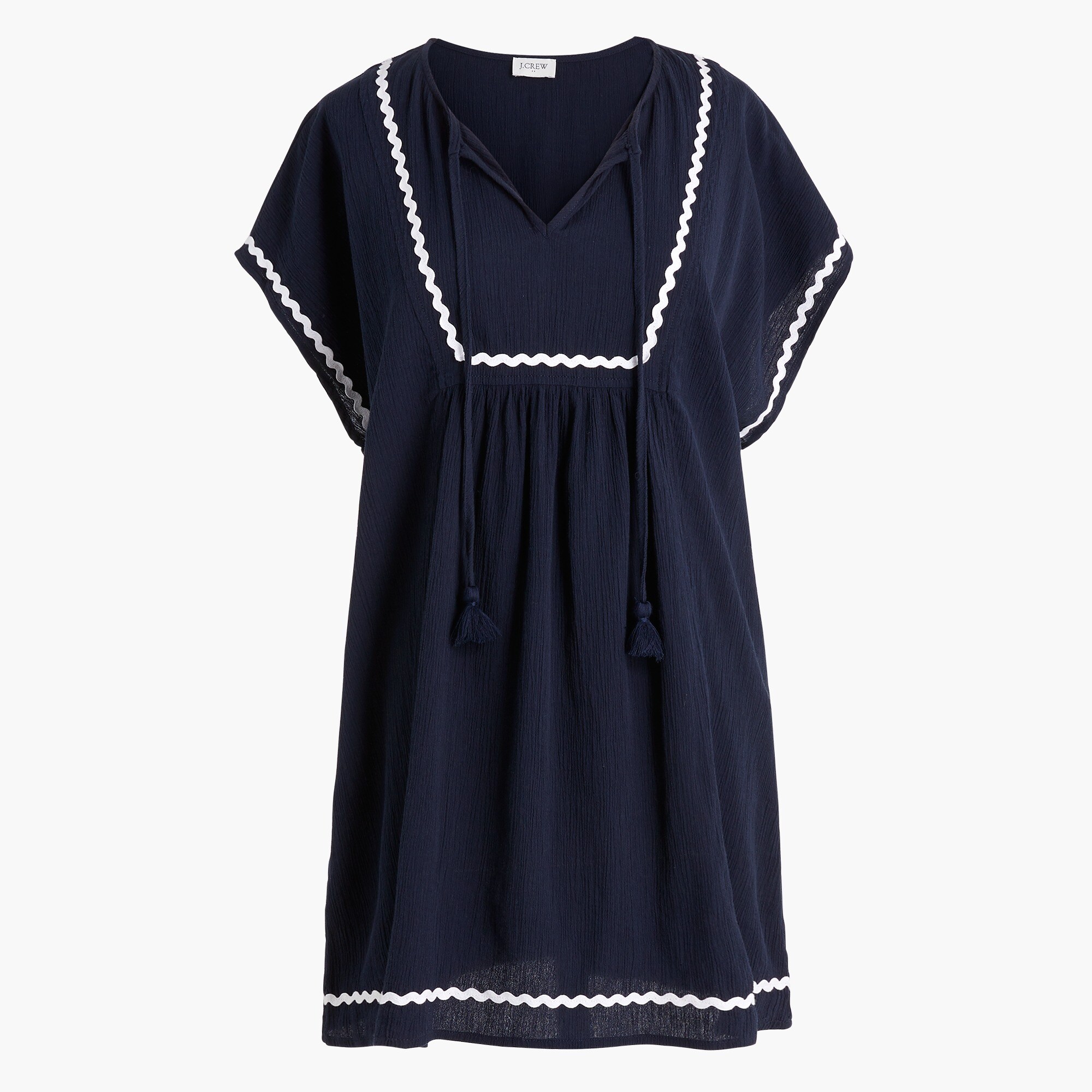 rickrack cover-up tunic for women