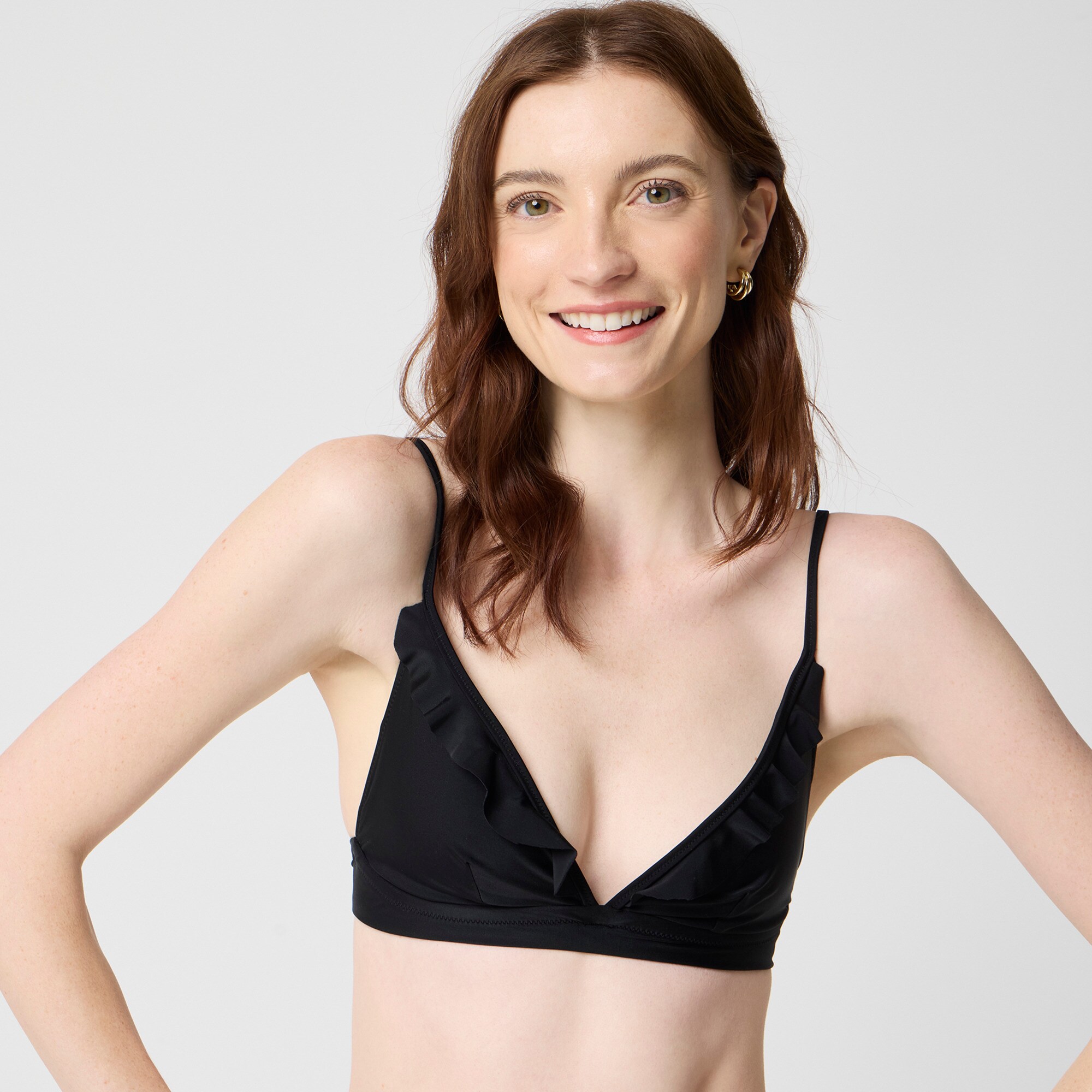 Ruffle french bikini top