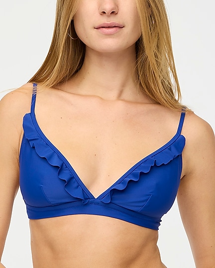 factory: ruffle french bikini top for women