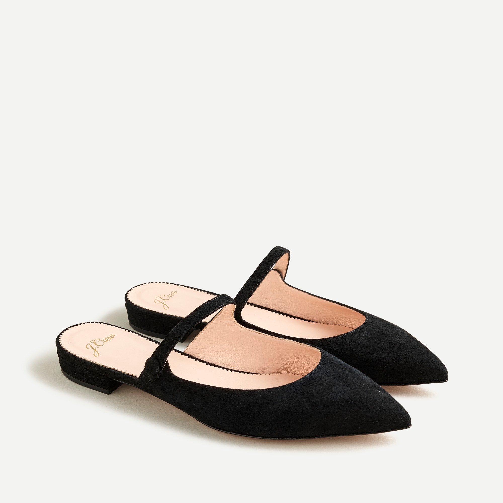 J.Crew: Pointed-toe Mary Jane Mules In 
