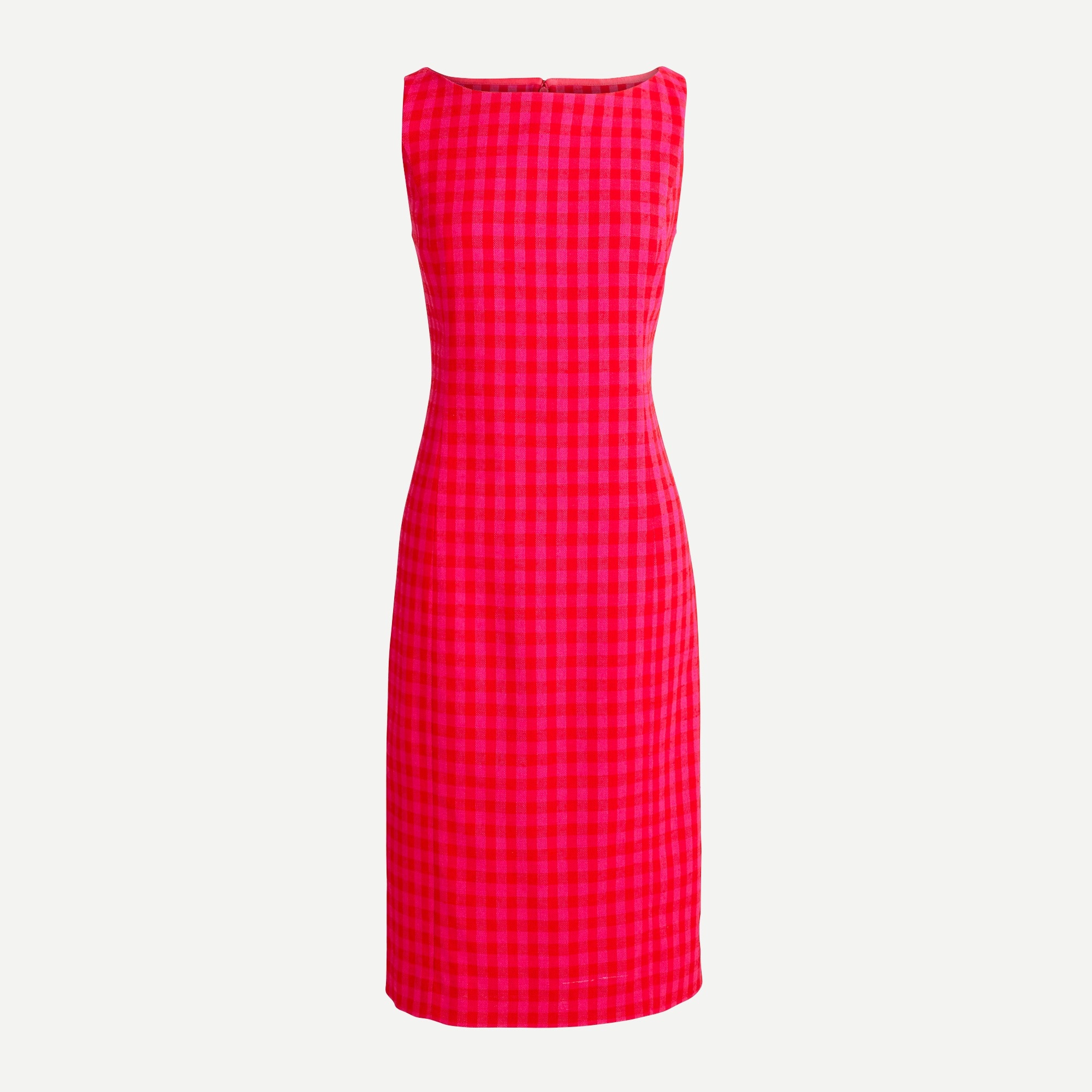 gingham sheath dress