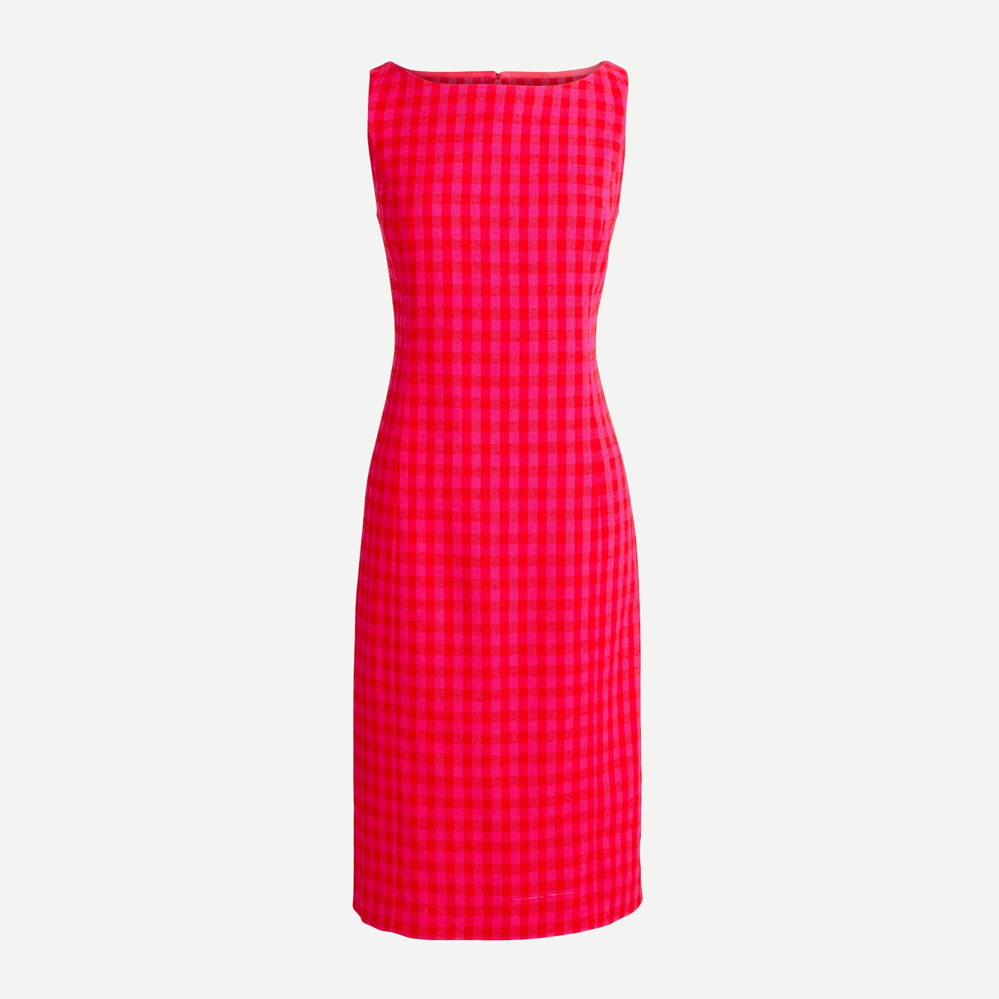 Sheath dress in colorful gingham