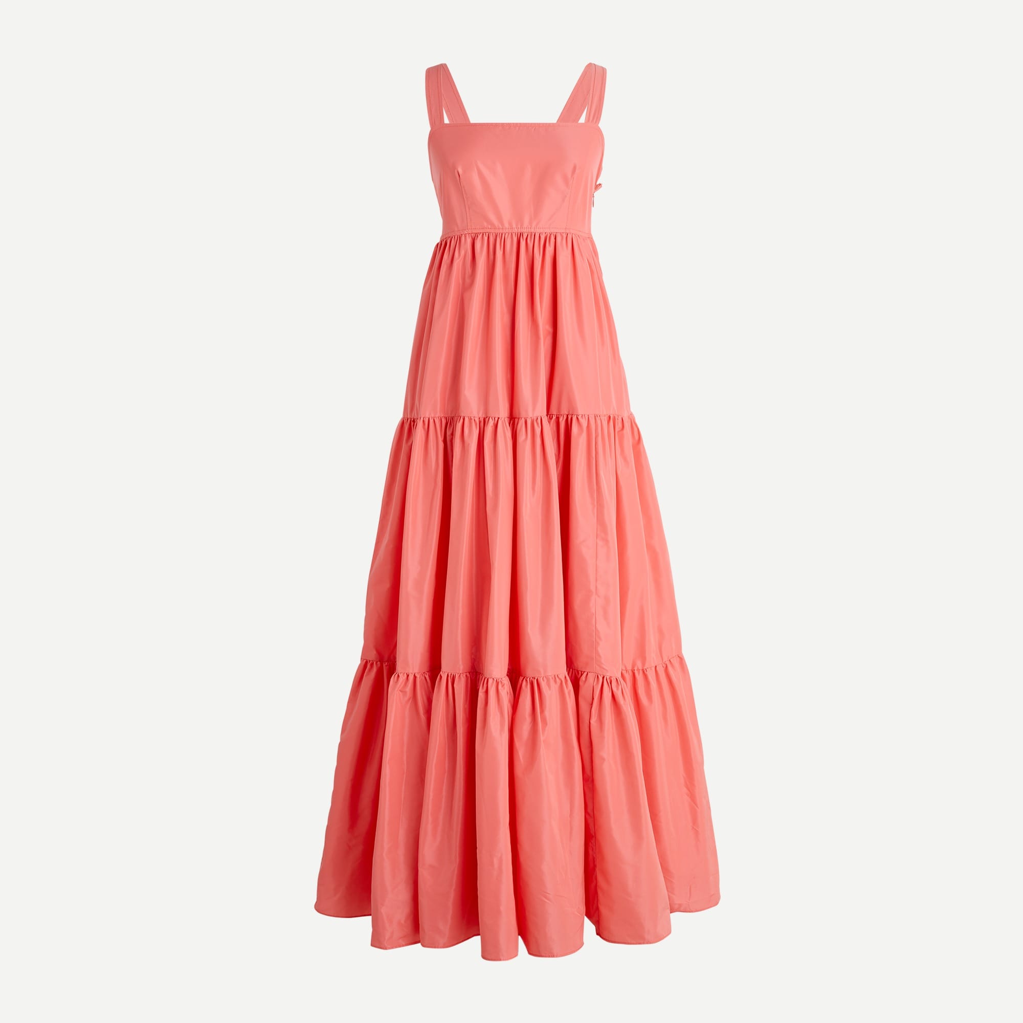 J.Crew: Tiered Maxi Dress In Taffeta 