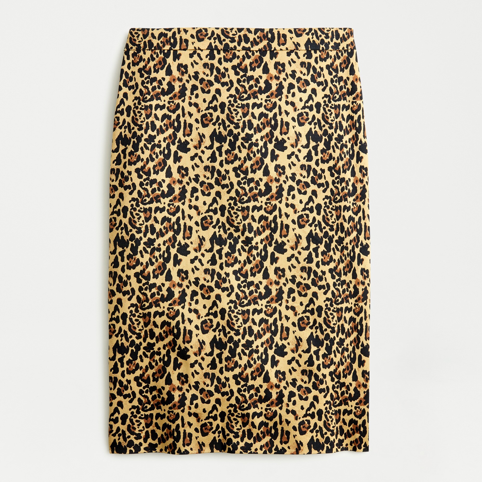 2 Pencil® skirt in leopard-print bi-stretch cotton