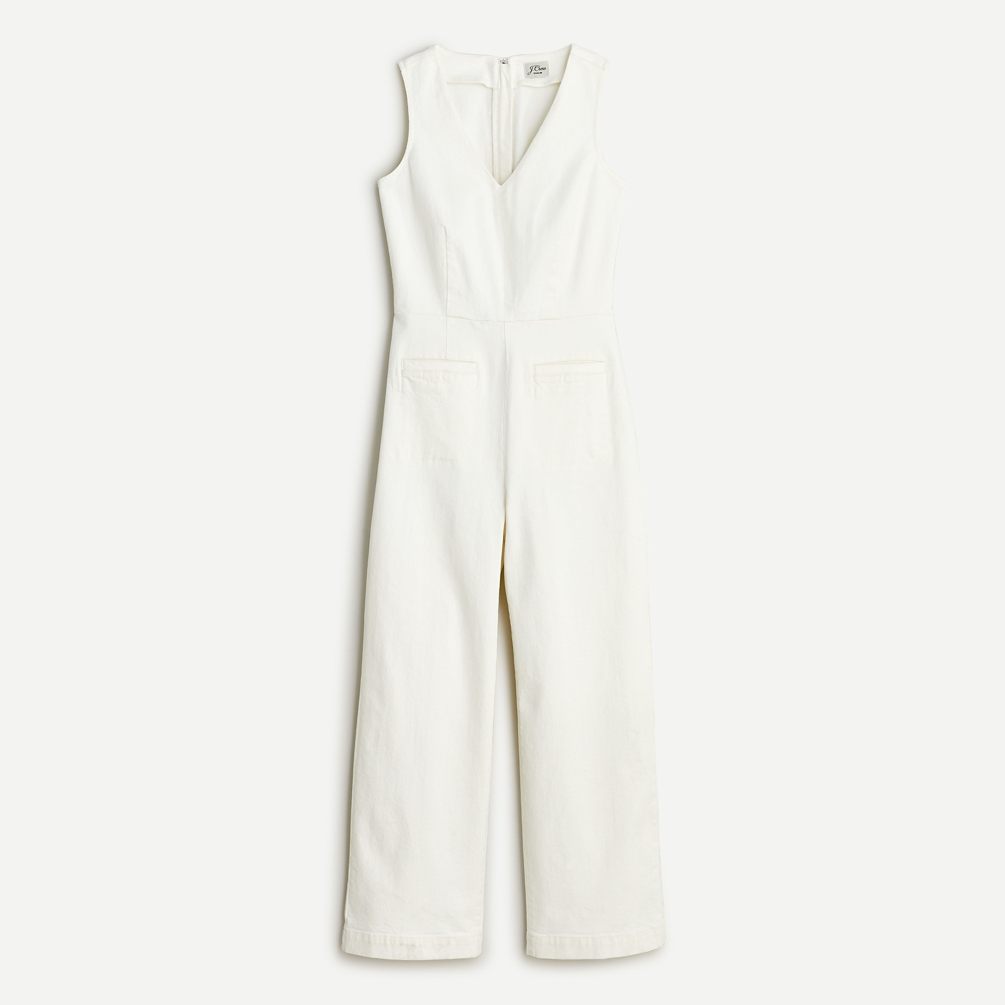 denim white jumpsuit