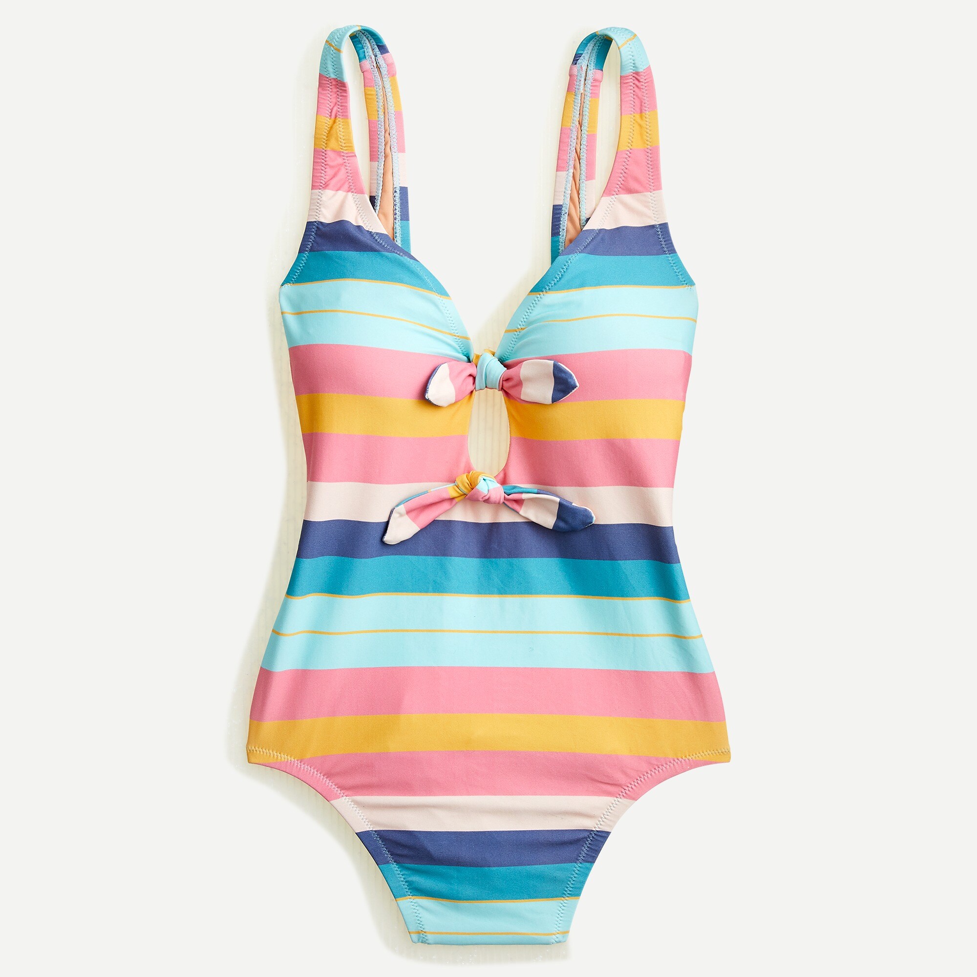 j crew striped swimsuit