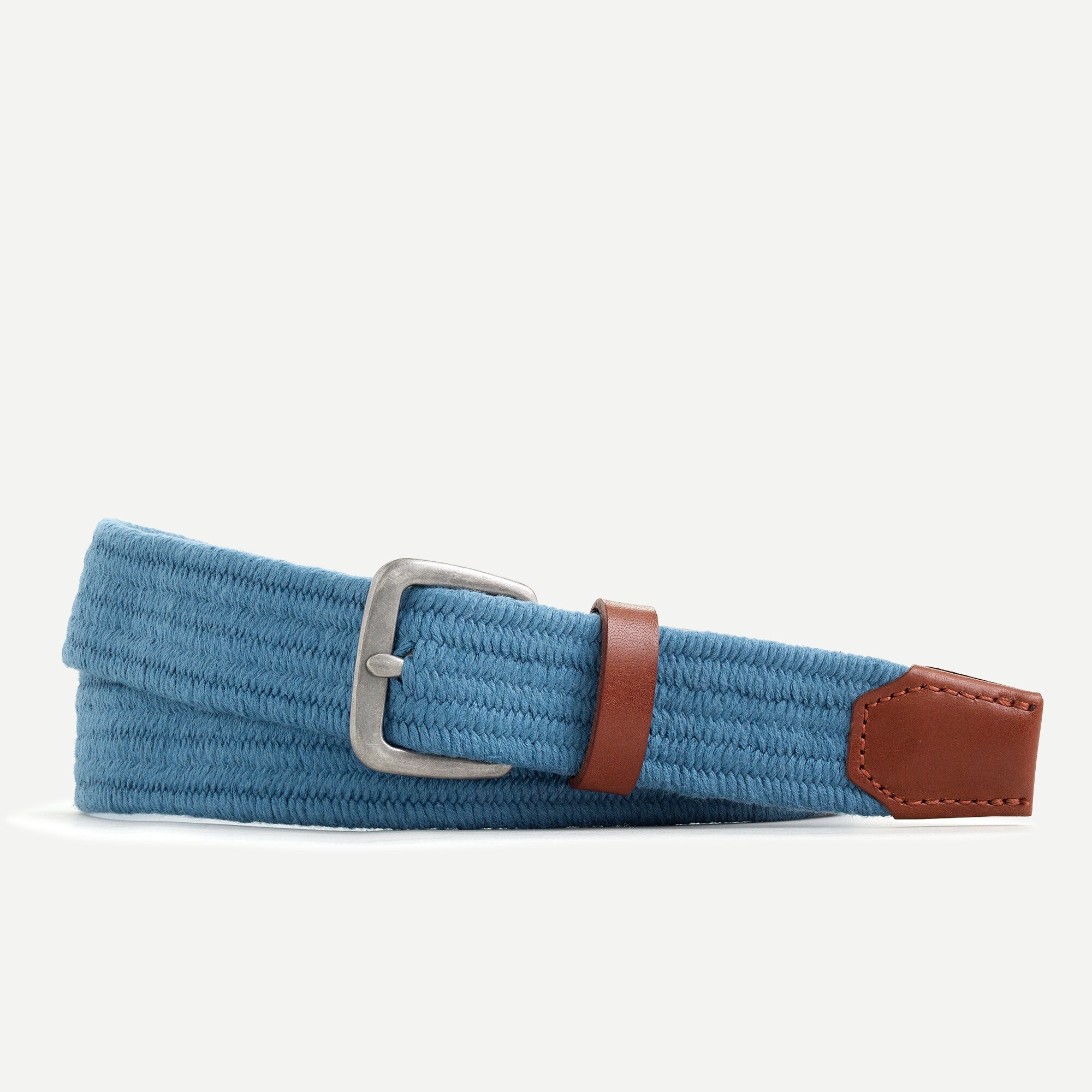 Cotton-blend braided belt