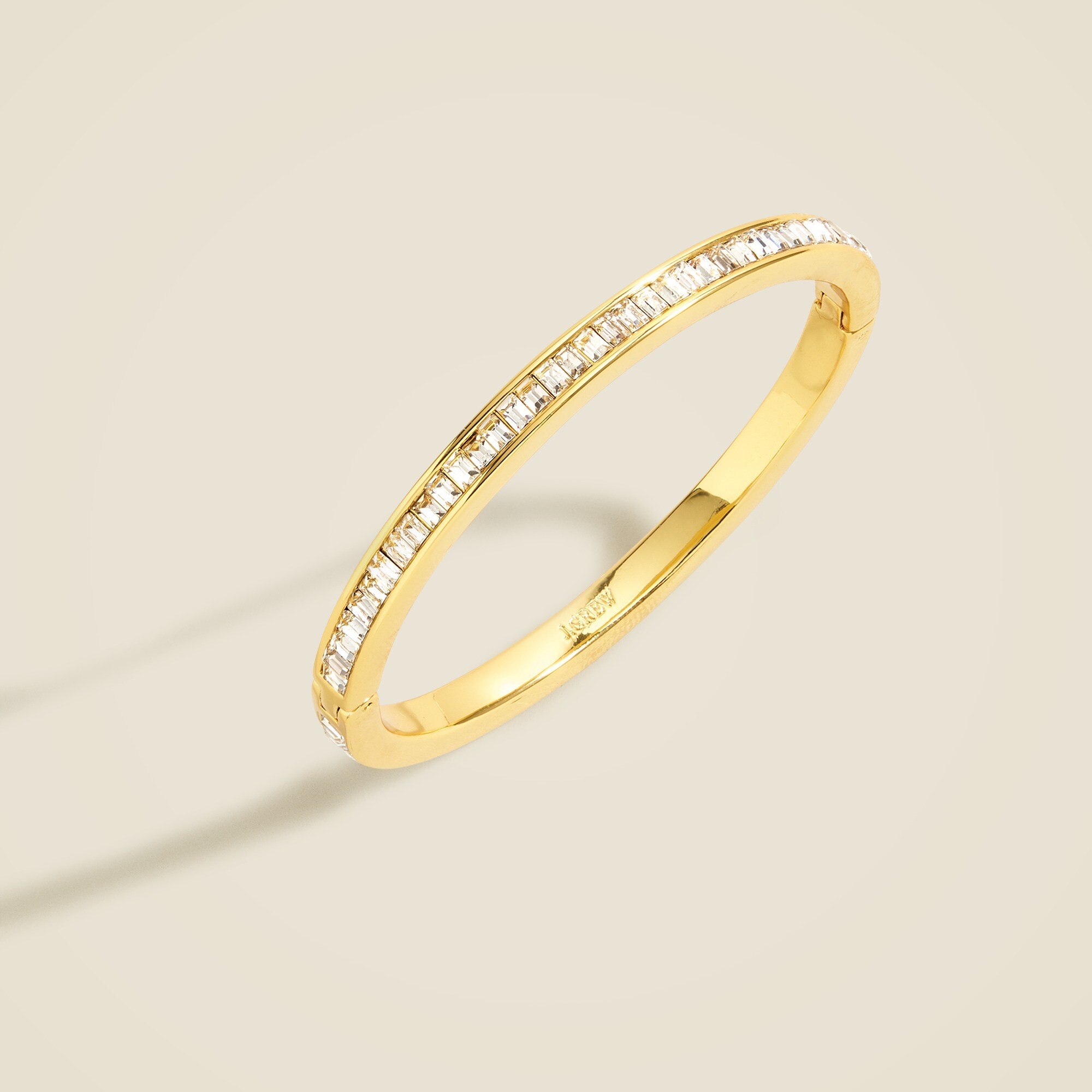 Gold baguette hinge bracelet