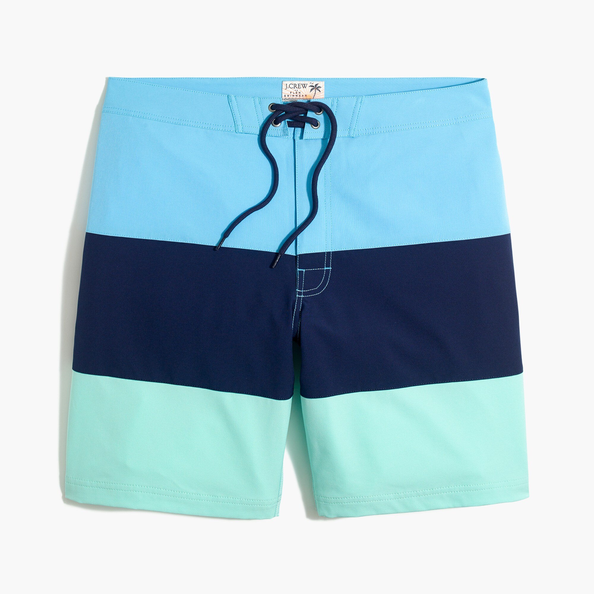 9" striped board short for men