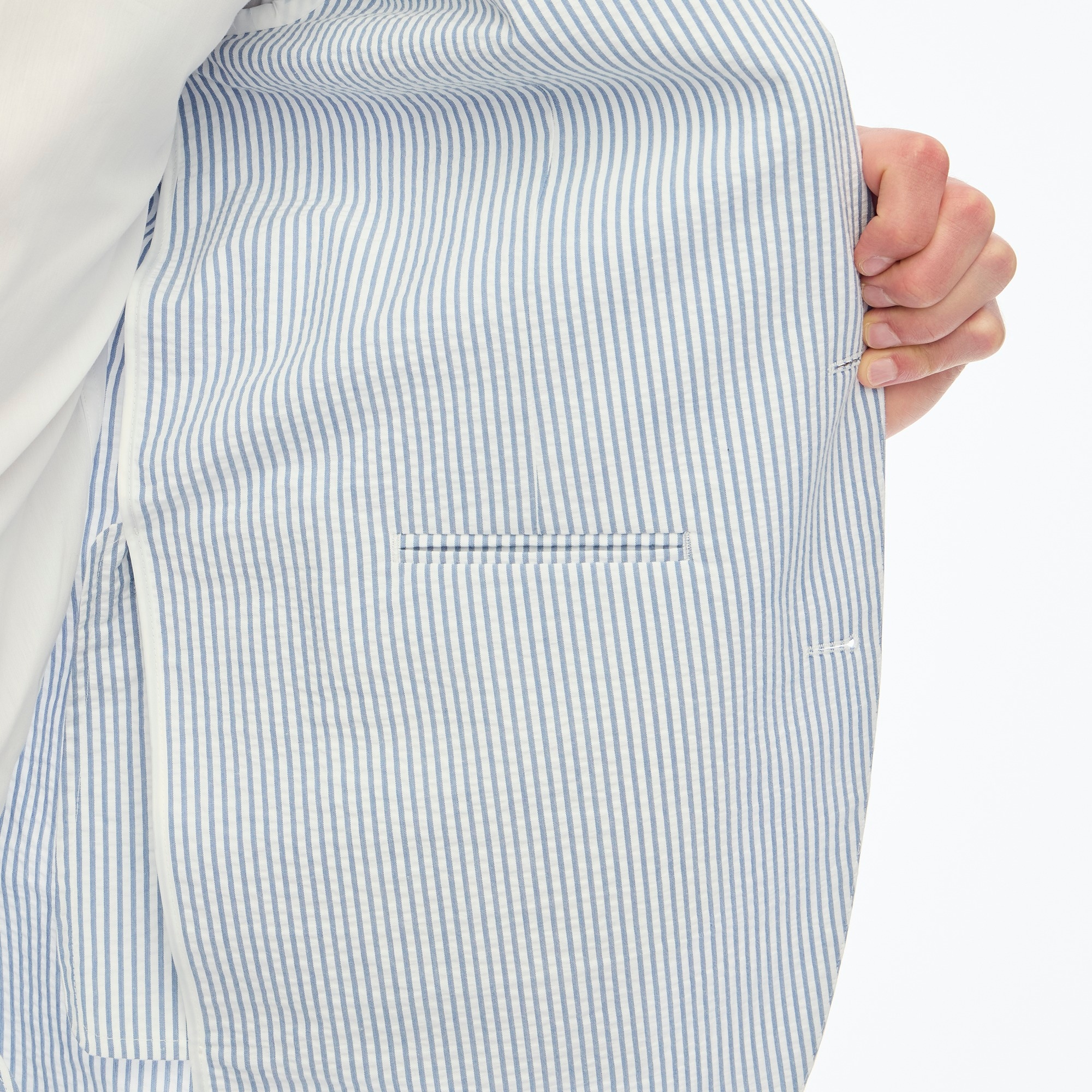 Slim-fit Thompson seersucker suit jacket