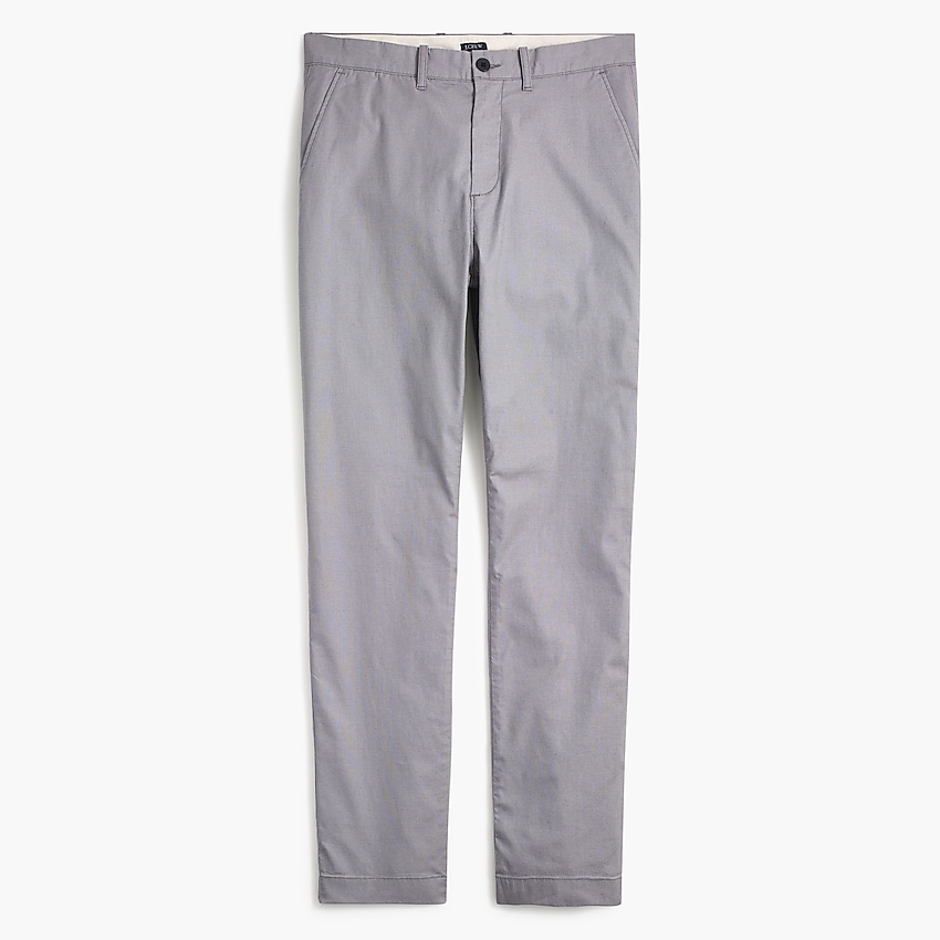 factory: slim-fit bird's-eye dobby pant for men, right side, view zoomed