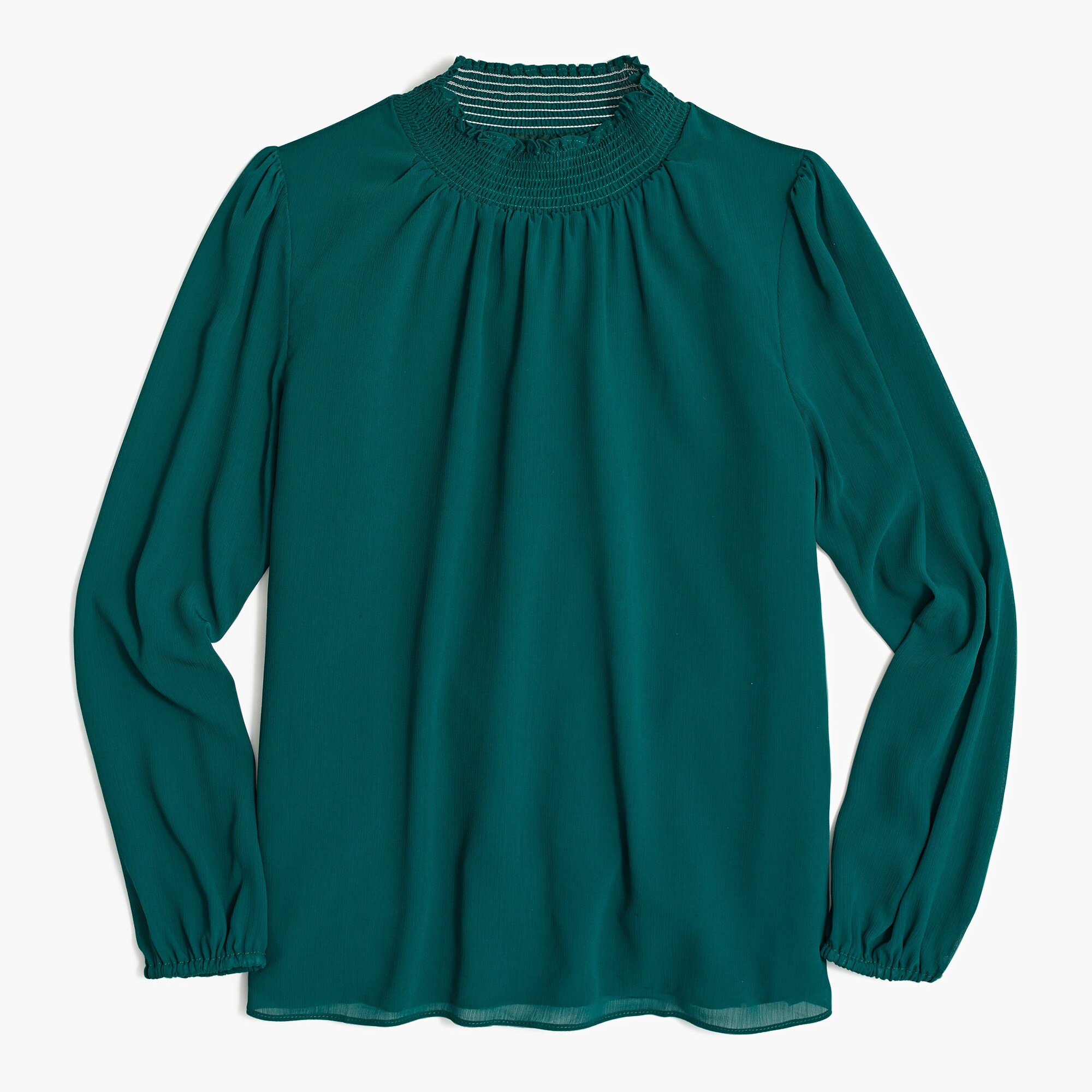 Long-sleeve mockneck top