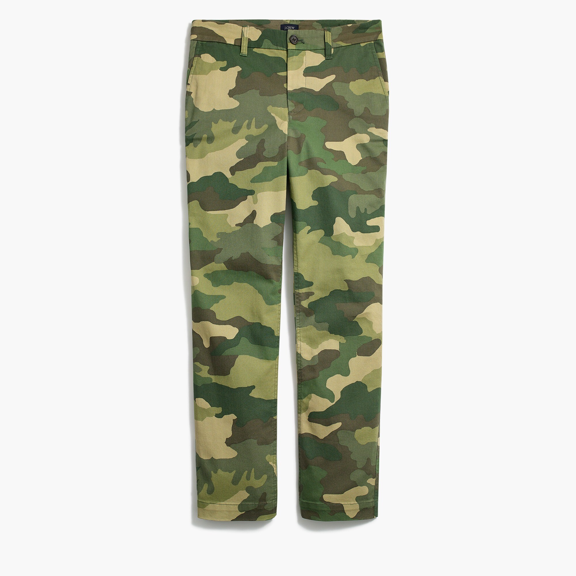 Camo high-rise girlfriend chino pant