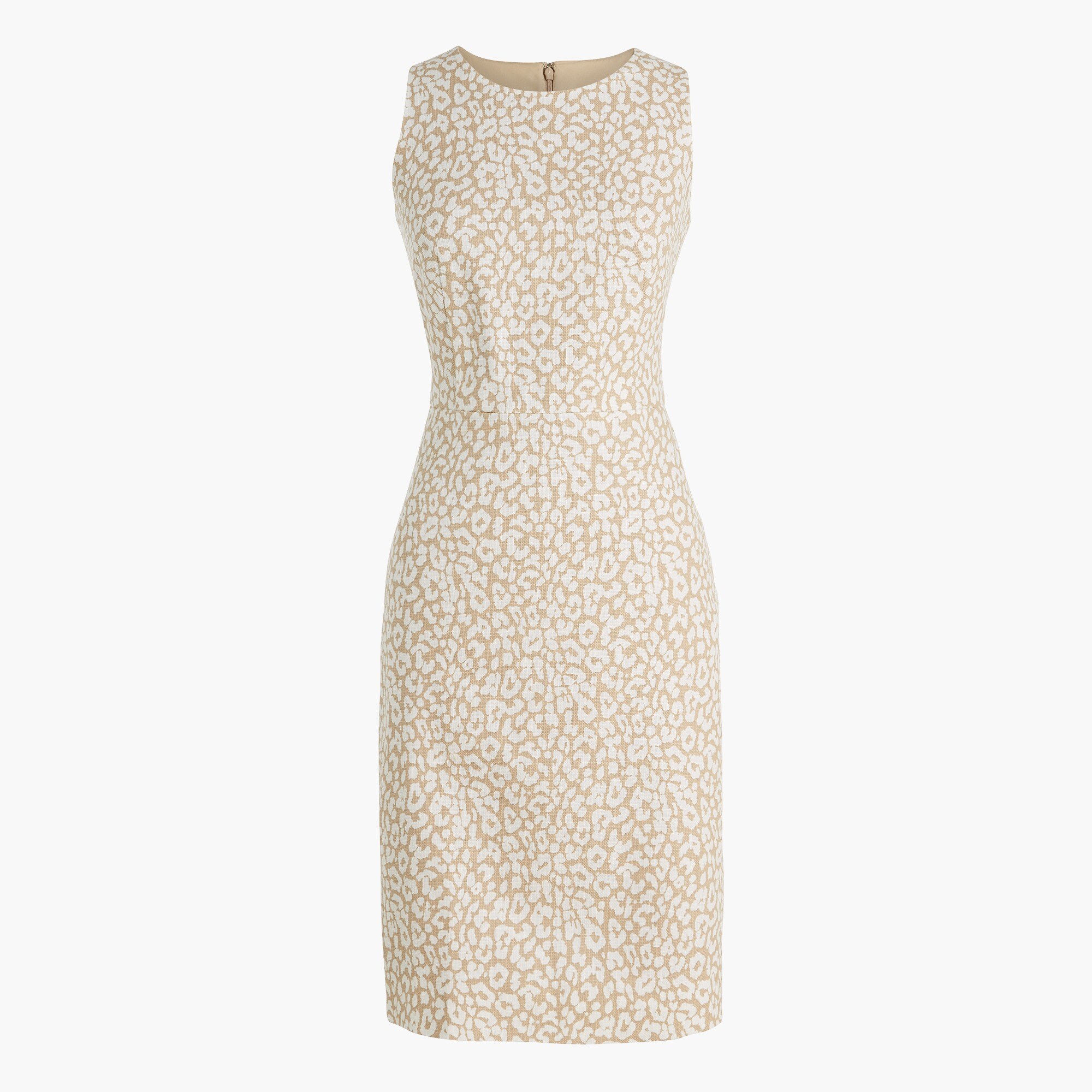 basketweave leopard sheath dress for women