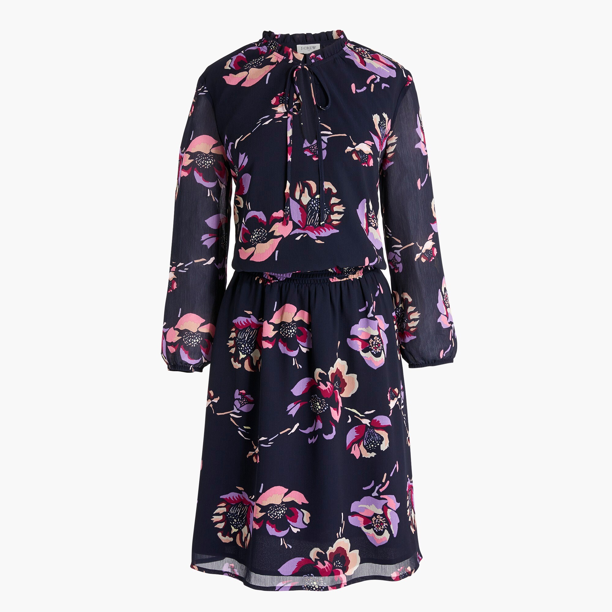 floral smocked waist dress for women