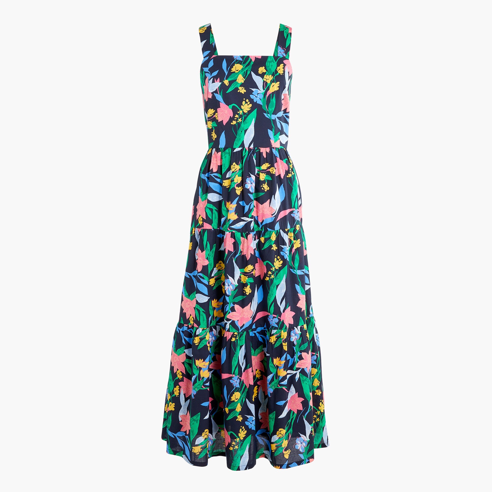 Floral tiered maxi dress