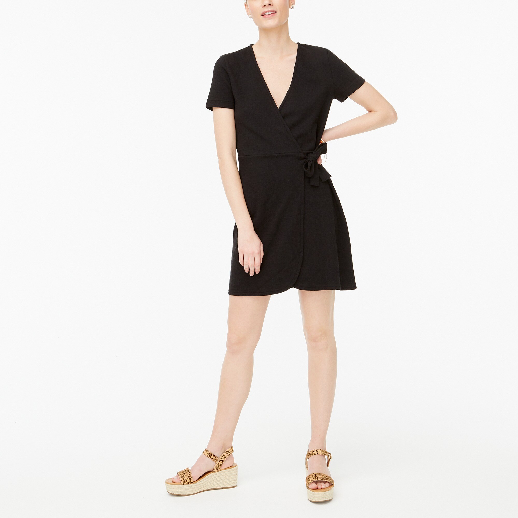 j crew knit wrap dress