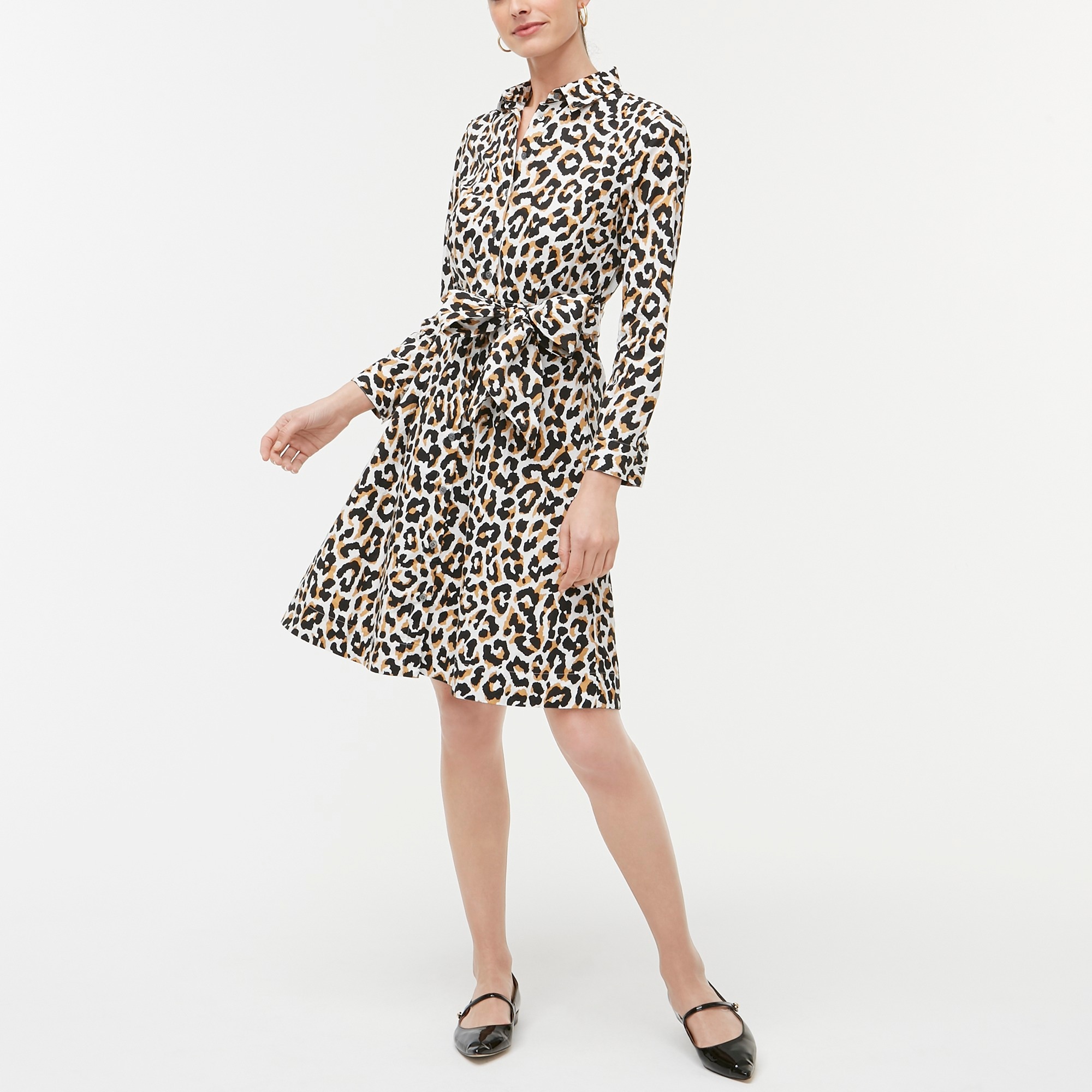 j crew leopard print dress