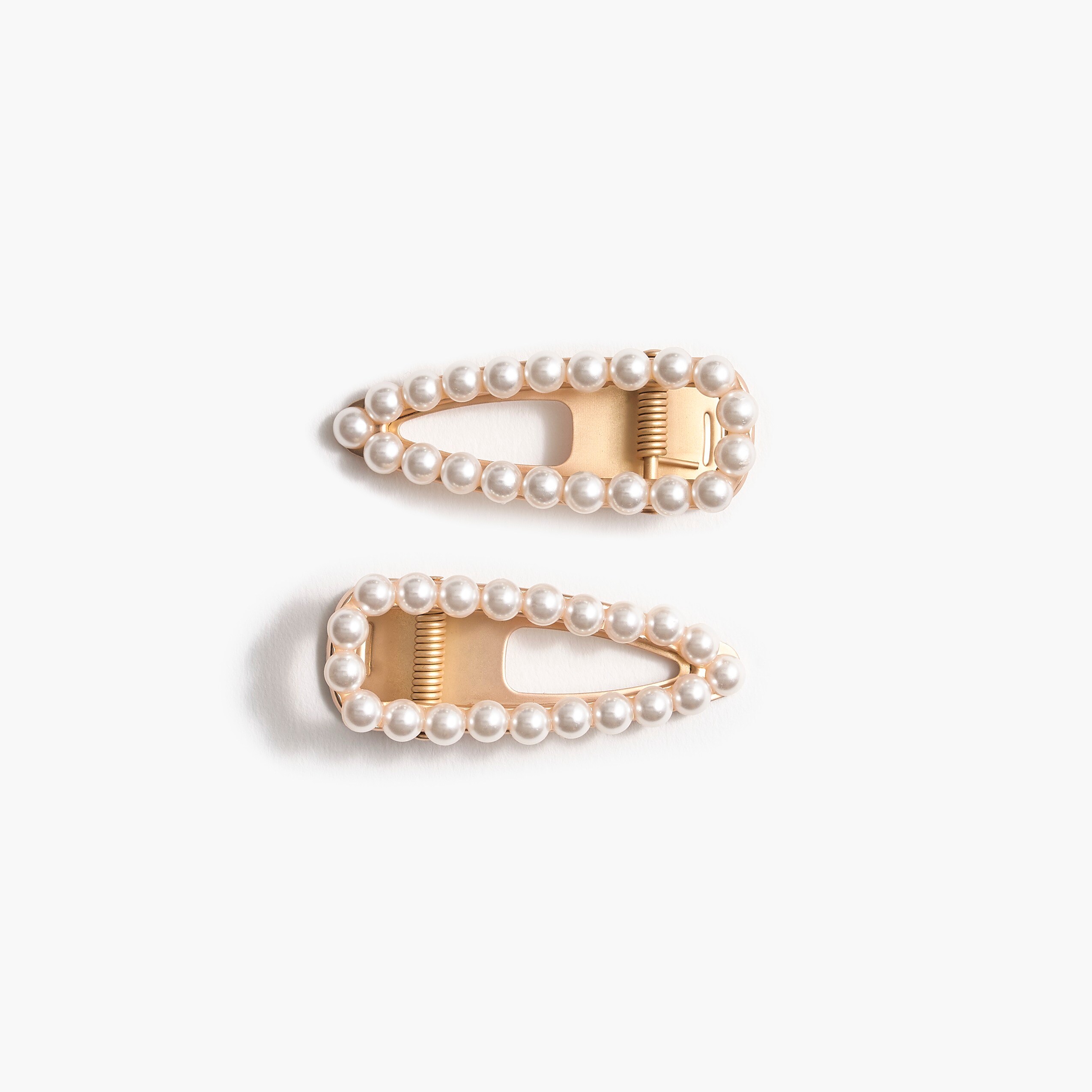 pearl hair clip set for women