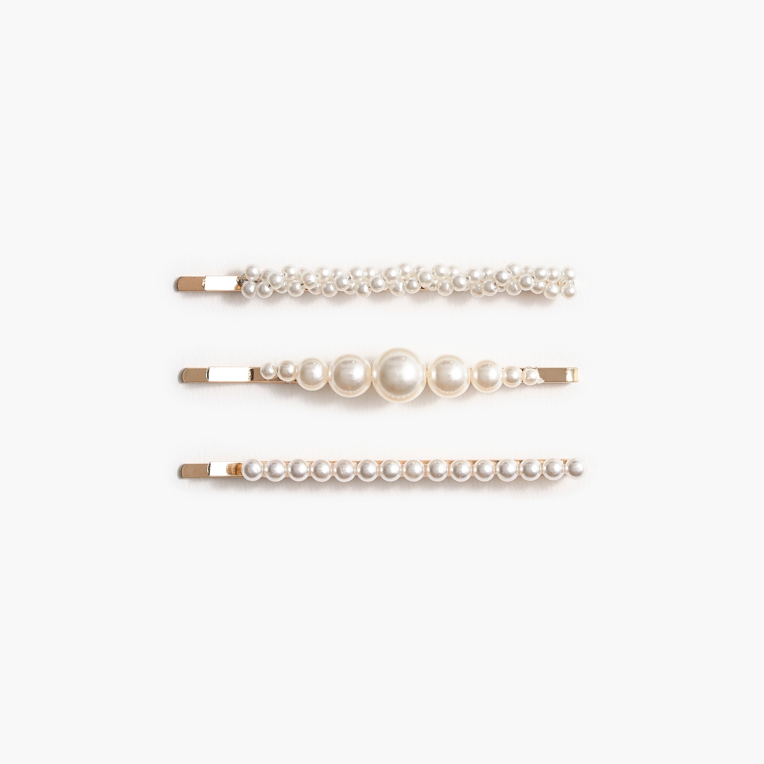 Pearl hair bobby pin set