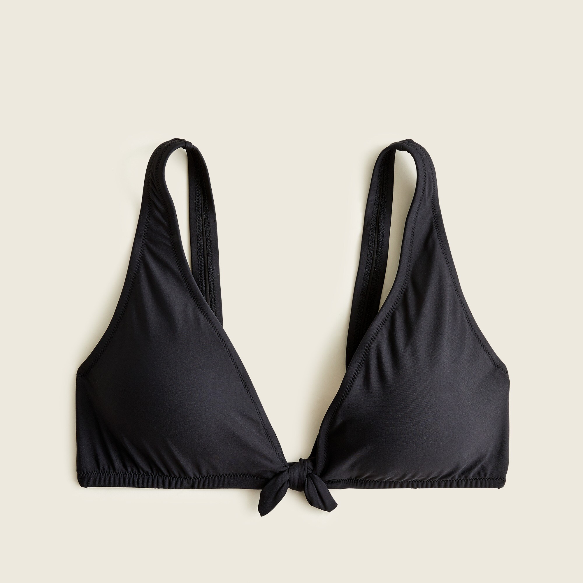 Tie-front bikini top