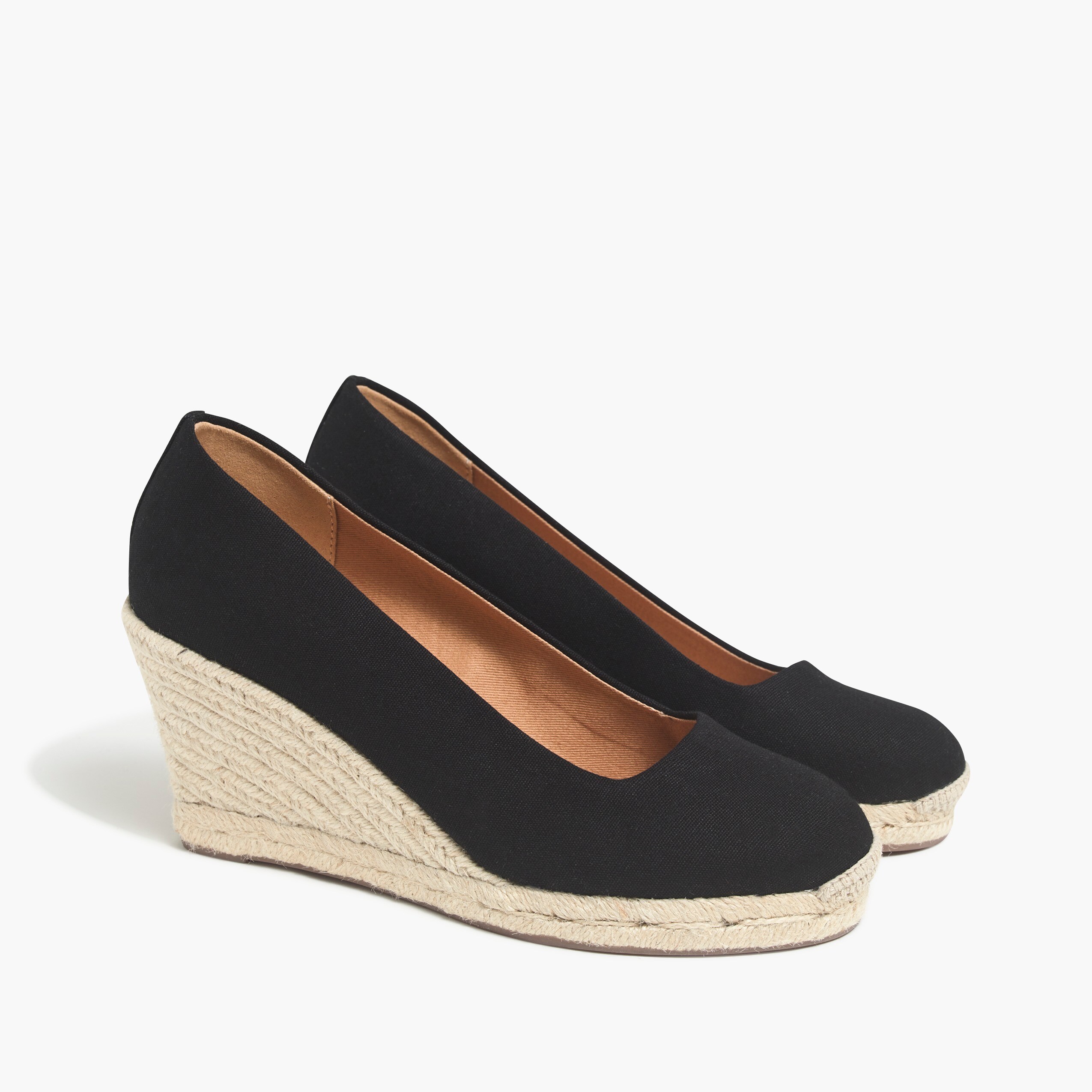 Canvas espadrille wedges