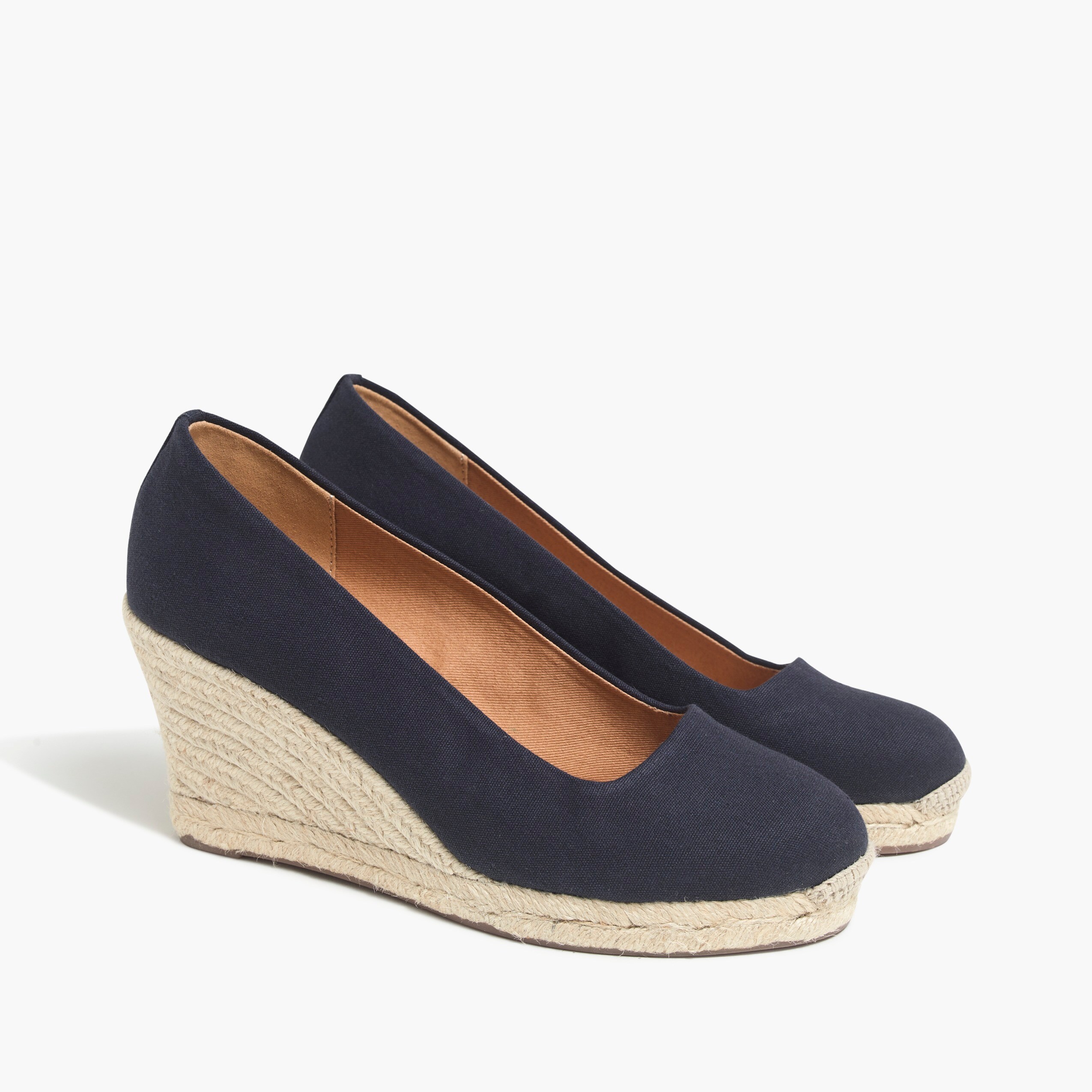 j crew canvas espadrille wedges