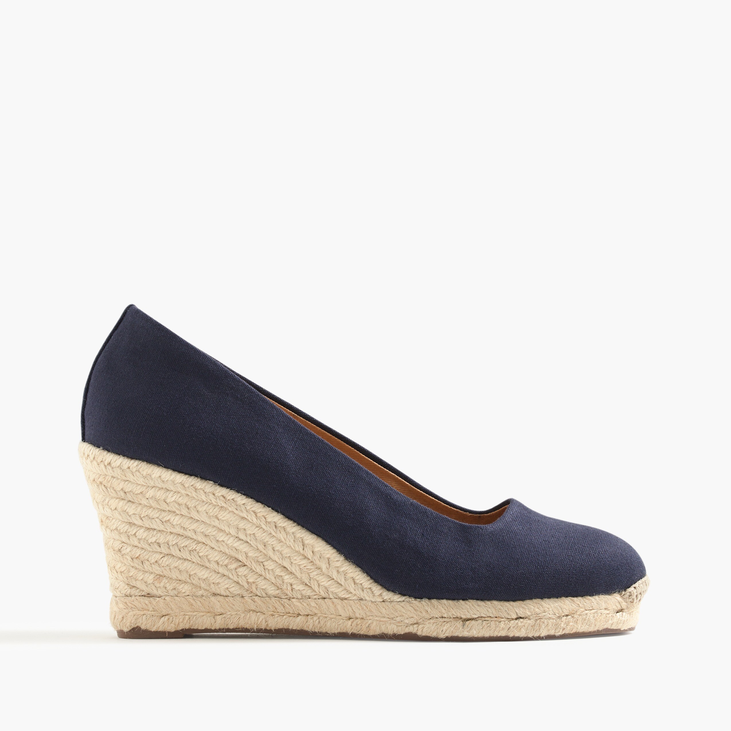 j crew canvas espadrille wedges