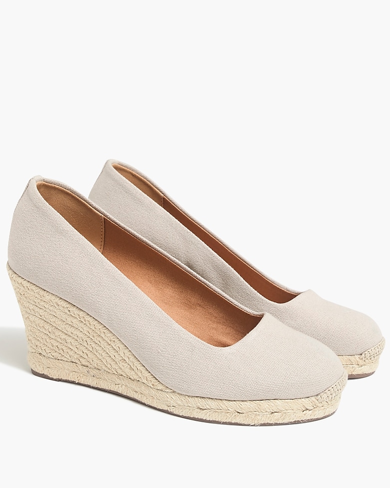 Factory: Canvas Espadrille Wedges For Women
