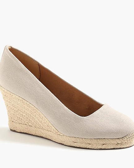 Factory: Canvas Espadrille Wedges For Women