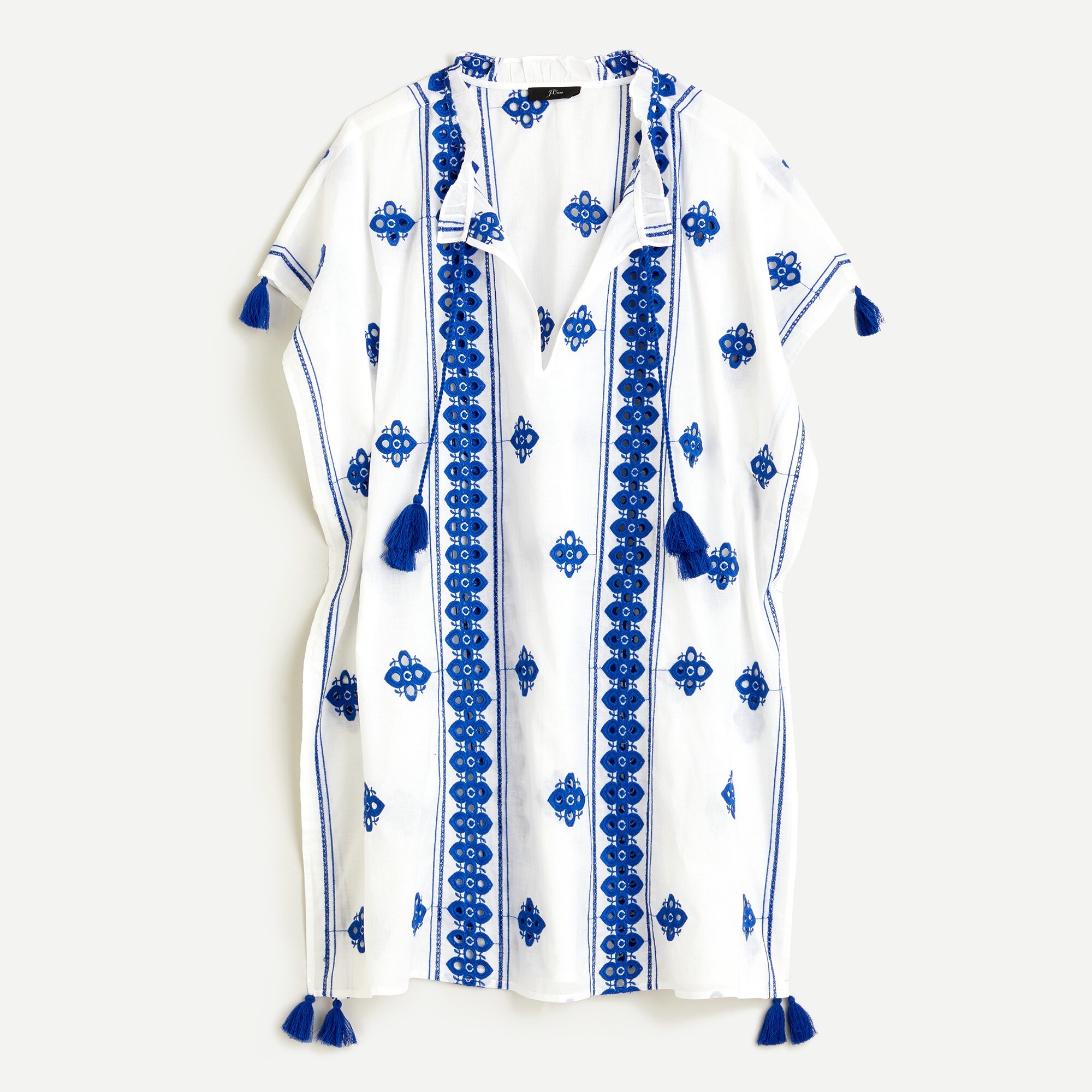 Embroidered tassel tunic