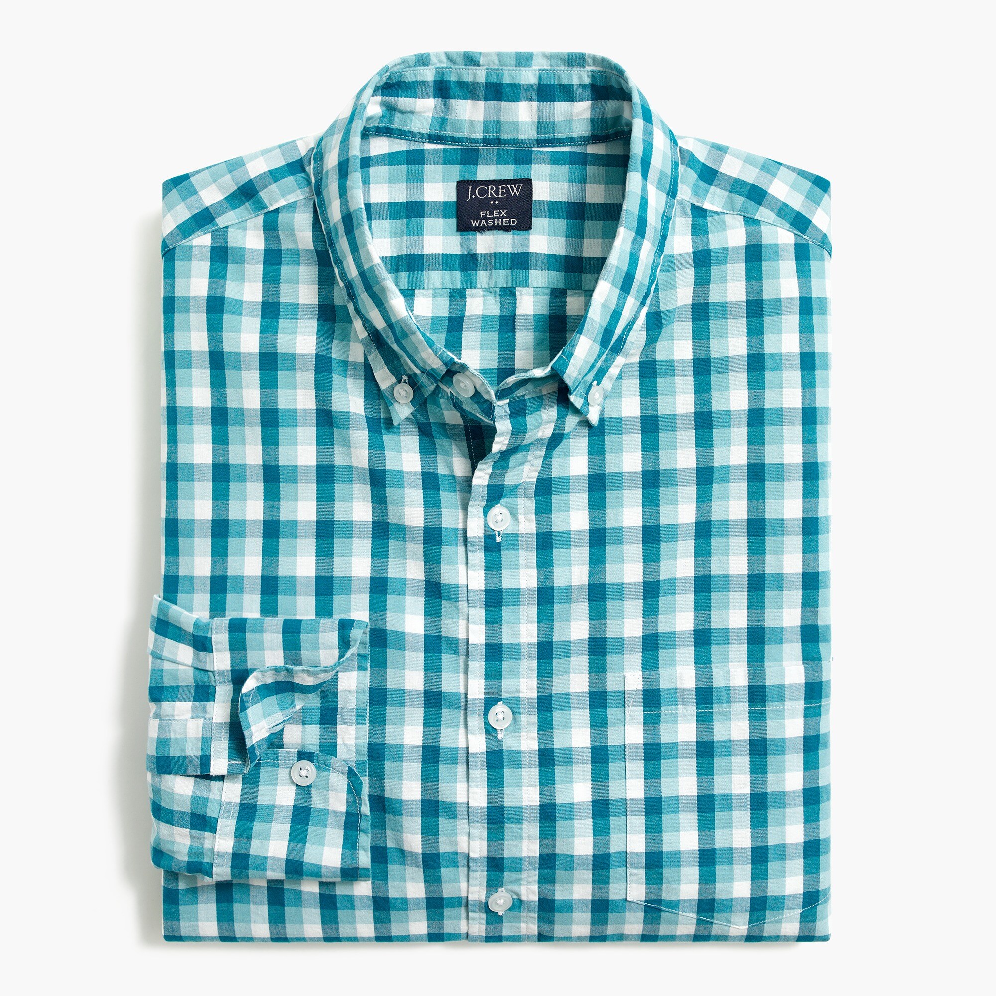 Gingham regular flex casual shirt