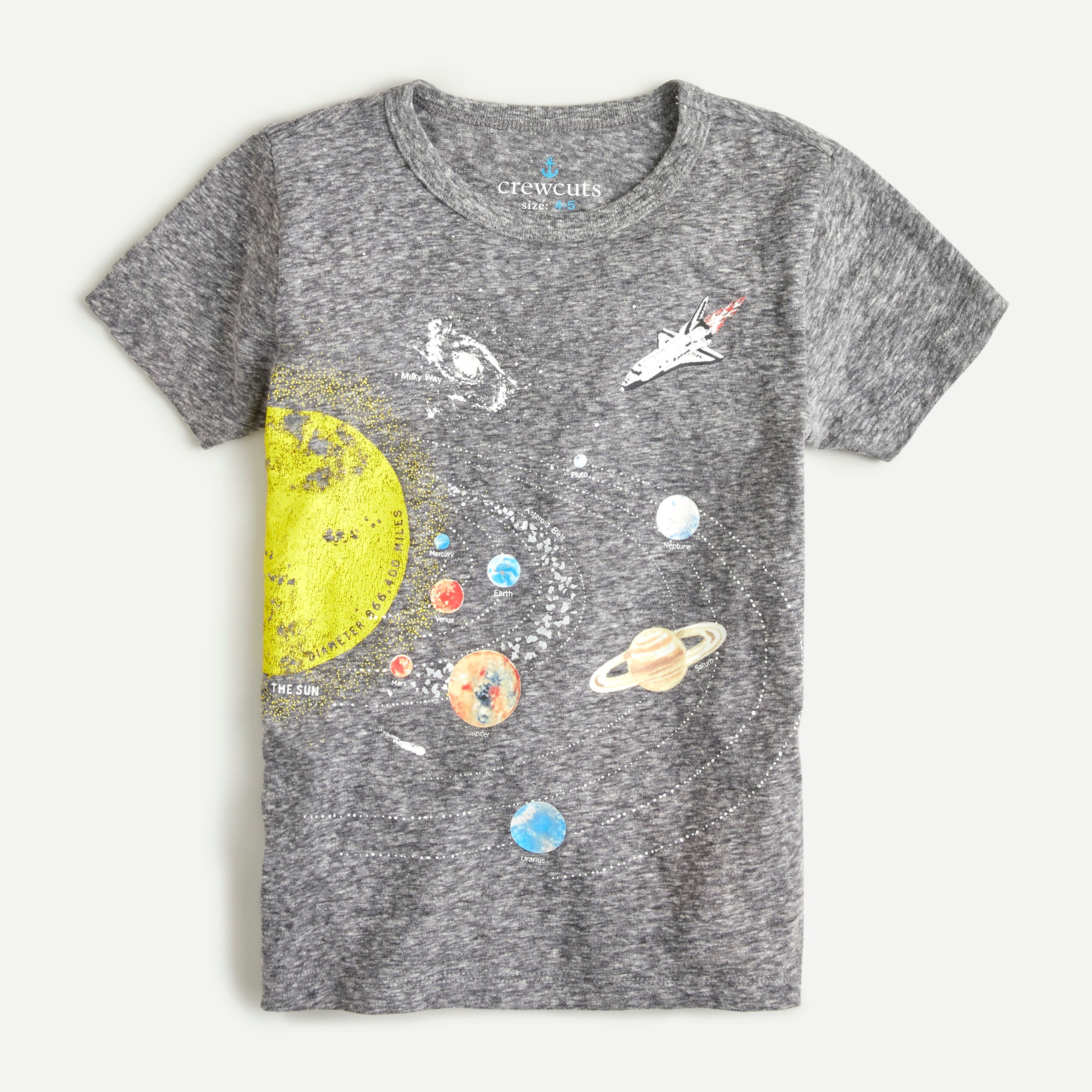 Kids' solar system glow-in-the-dark T-shirt