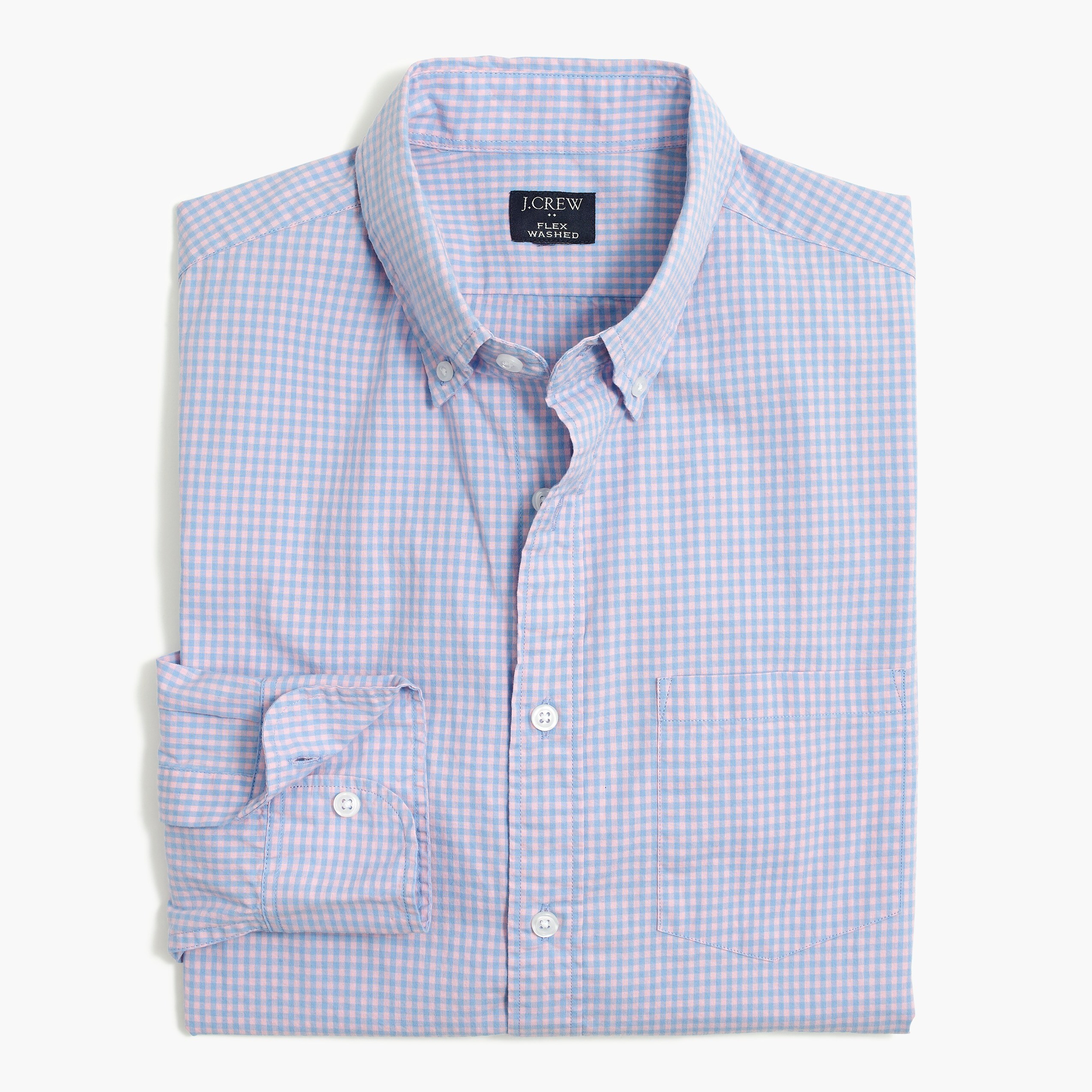 Gingham regular flex casual shirt