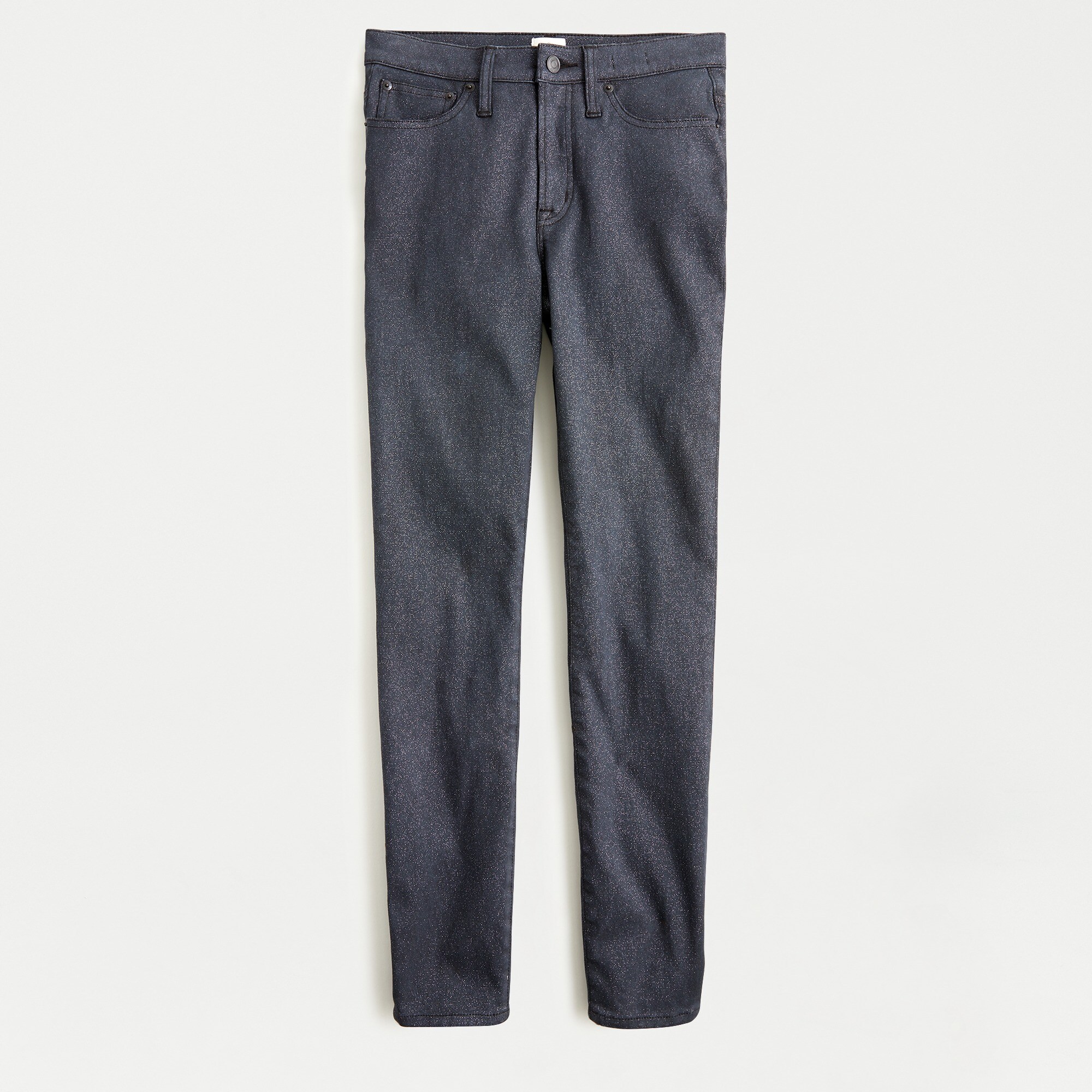 9" toothpick jean with Lurex® metallic threads