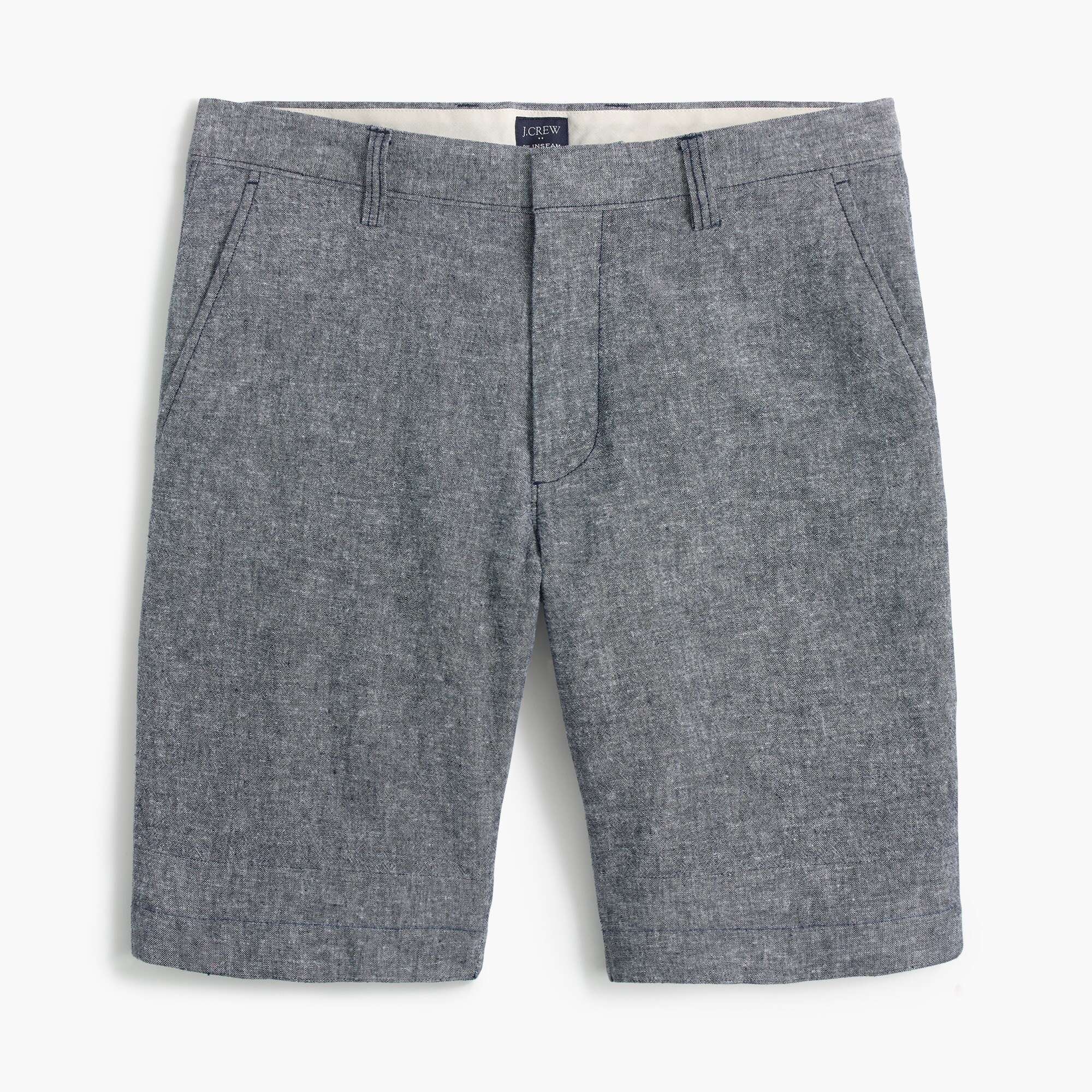 9" Gramercy linen-cotton short