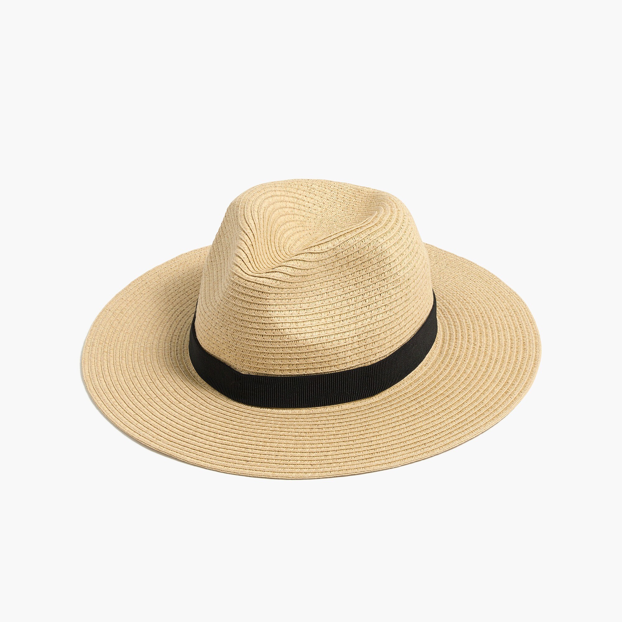 factory: packable straw hat for women, right side, view zoomed
