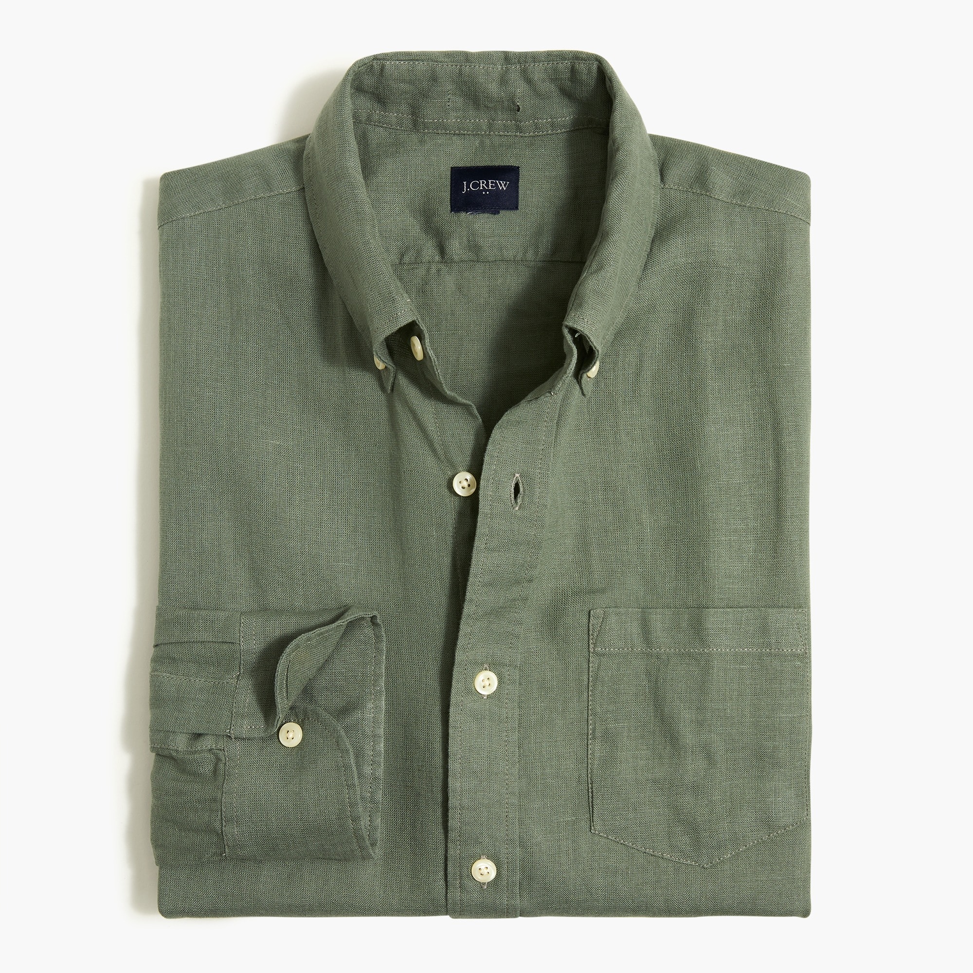 Classic linen-blend shirt